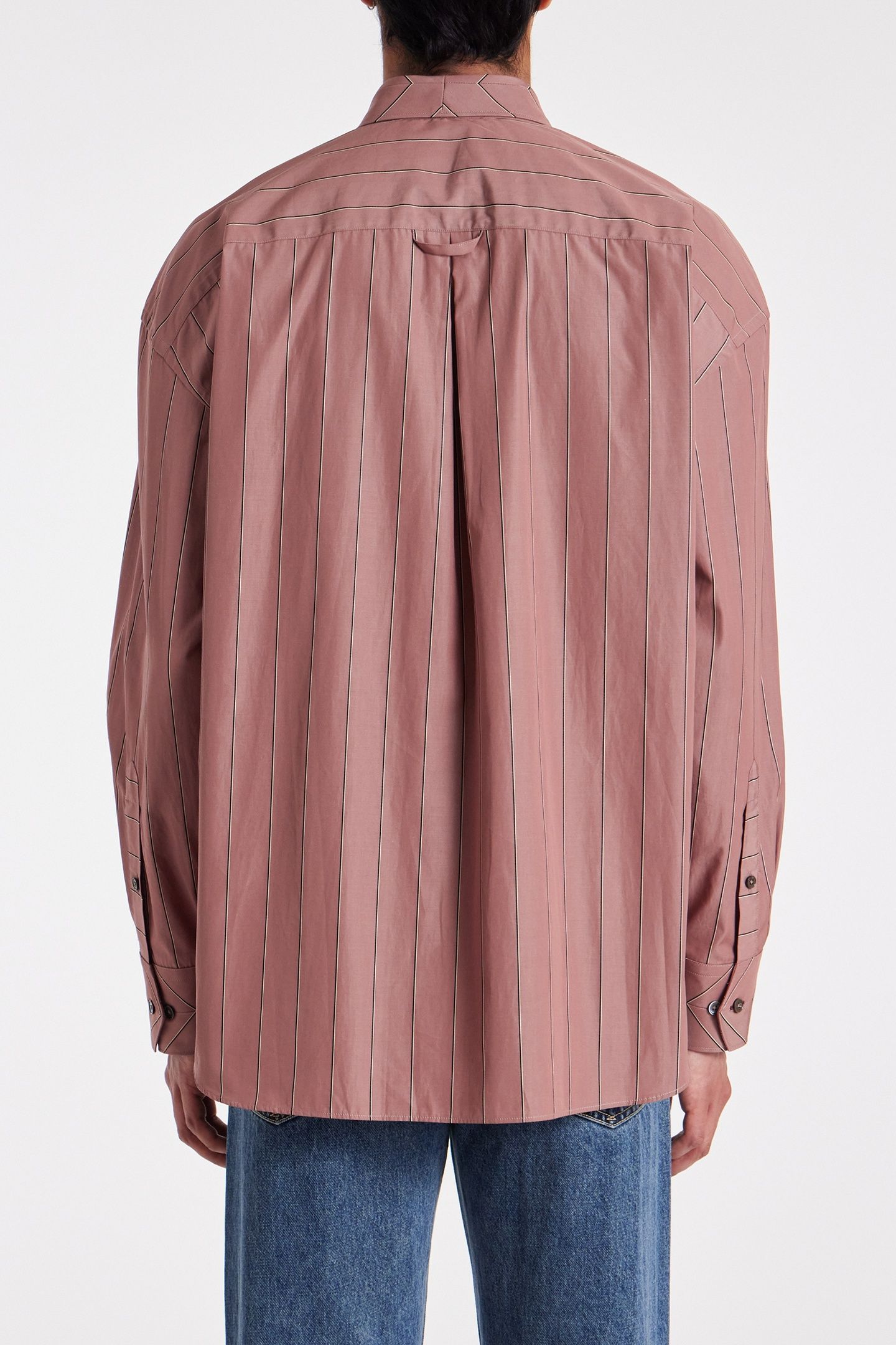 MENS S/C OVERSIZED SHIRT BUBBLEGUM/RASP 3