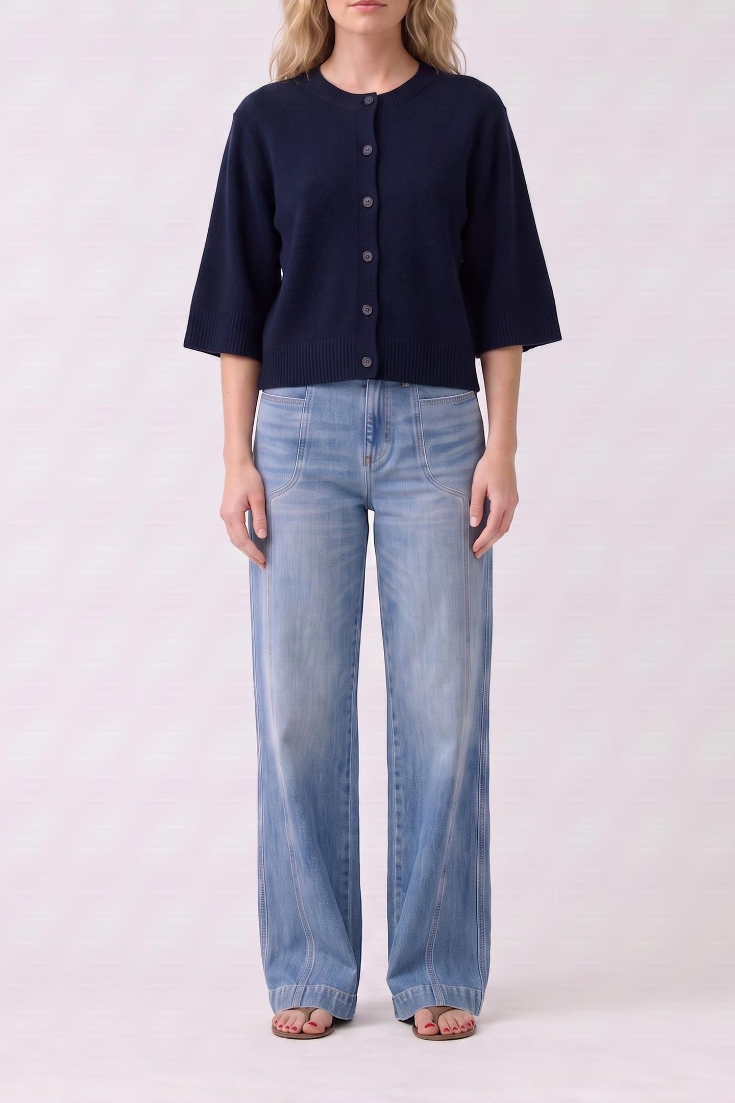 CARDIGAN CAROLINE NAVY 1