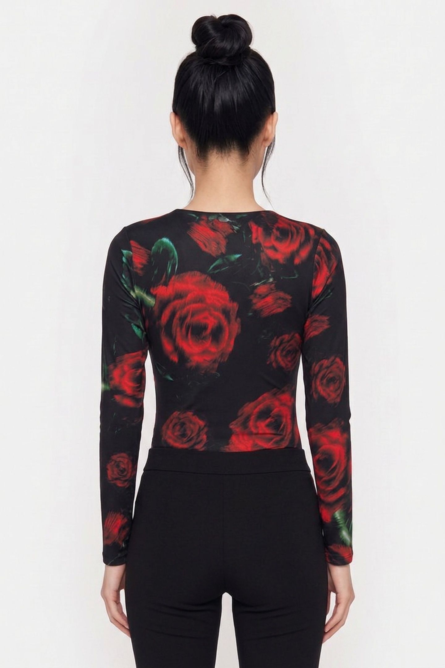 LS VN BIANCA BODYSUI BLURRED ROSES PRINT 2