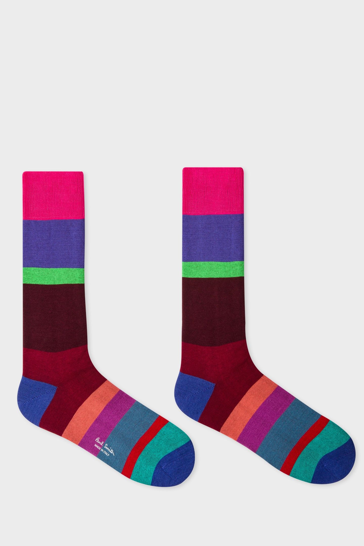 MEN SOCK NACHO STRIPE FUCHSIA 2