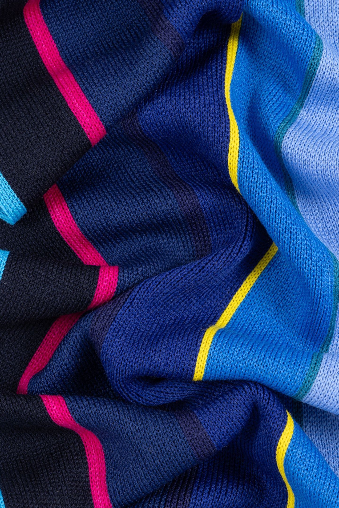 MEN SCARF PS STRP OMBRE NAVY 6