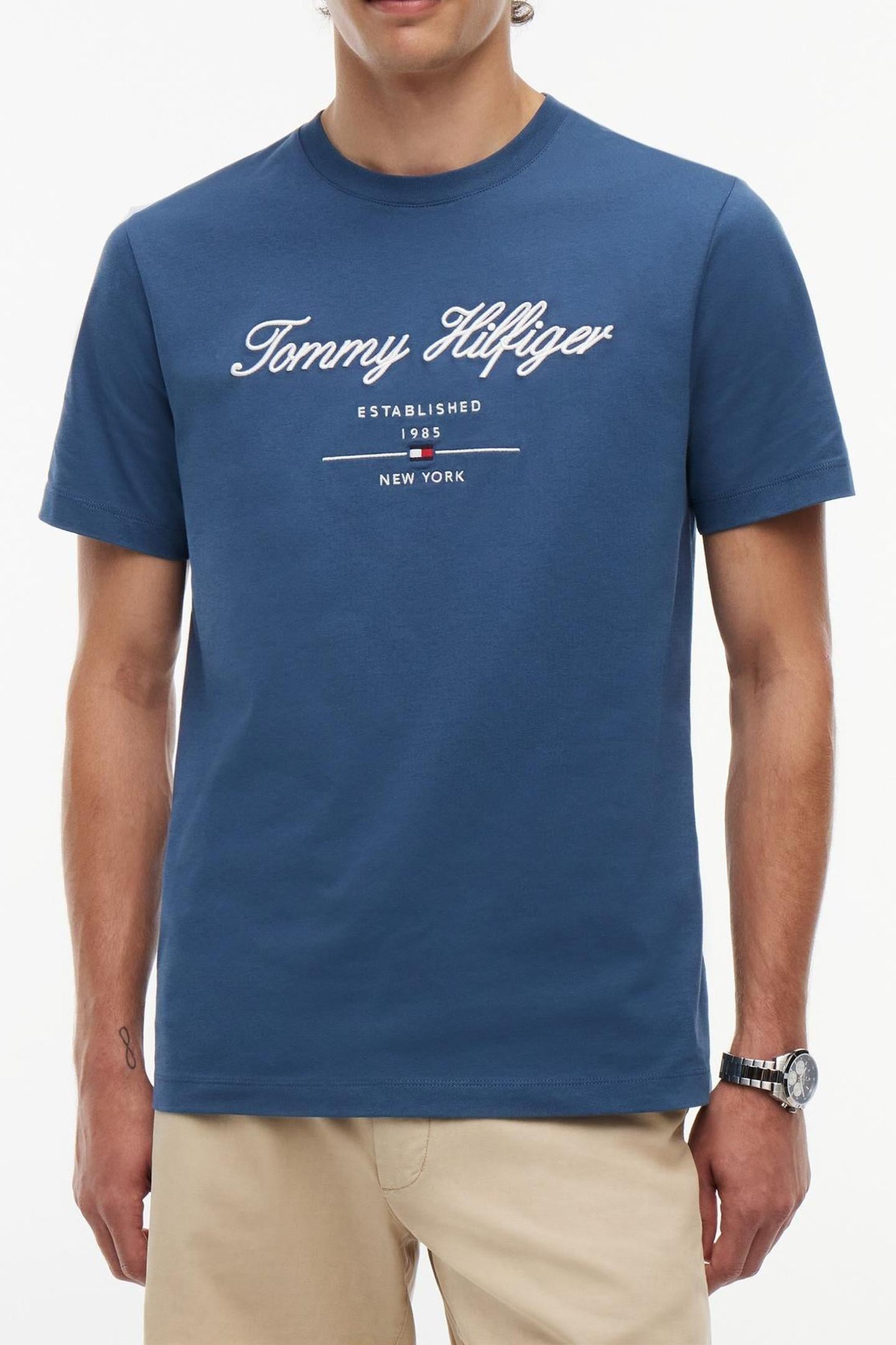 SCRIPT LOGO TEE AEGEAN SEA 1