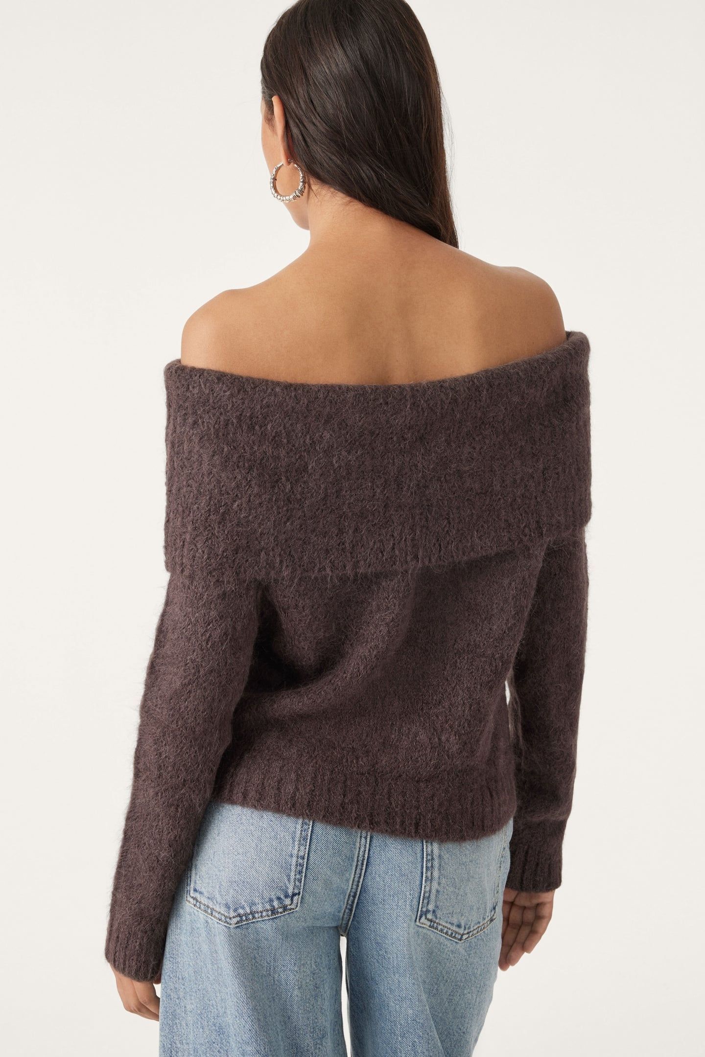 LONG SLEEVES KNIT CHOCO 2