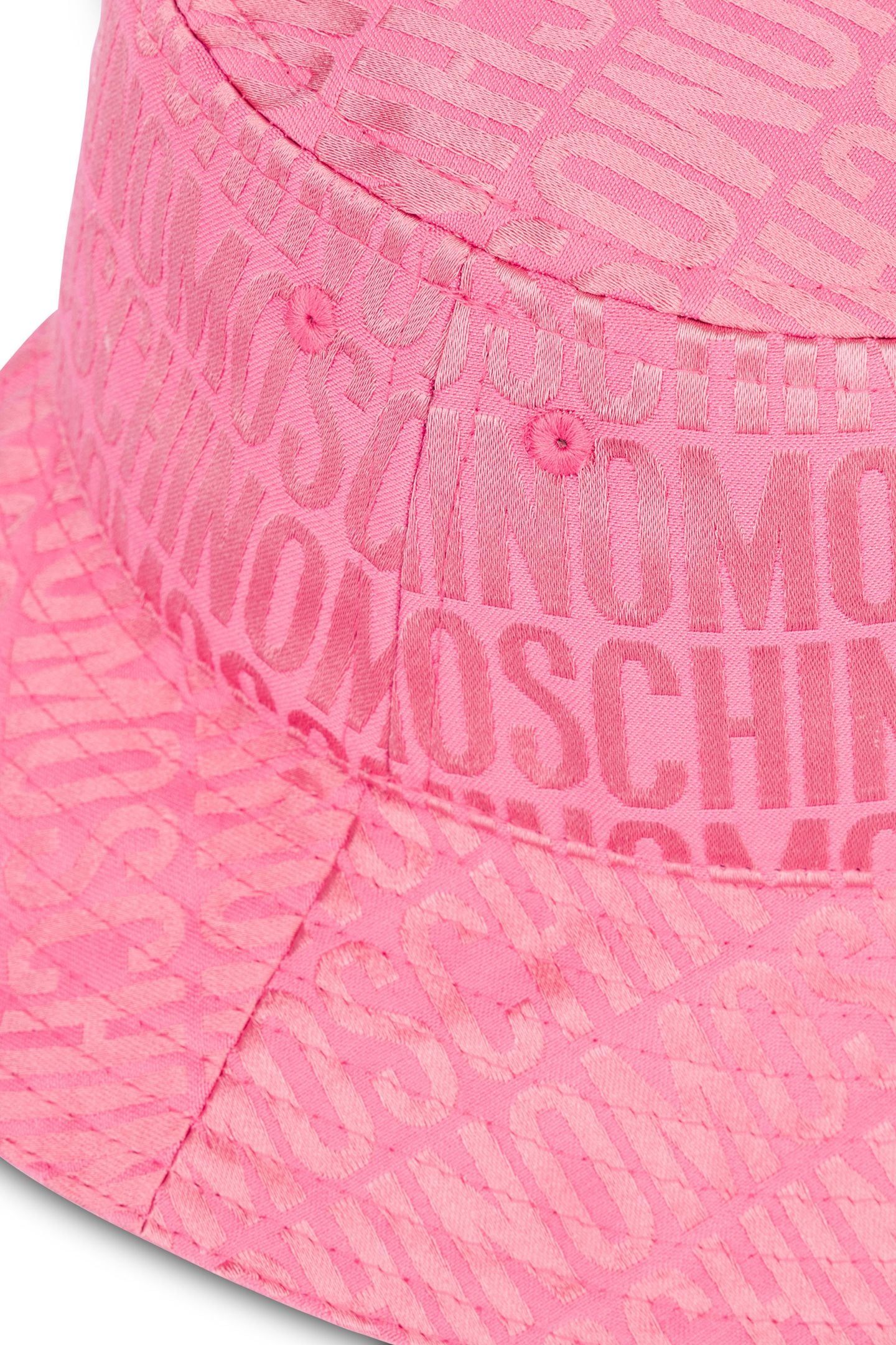 ALLOVER LOGO NYLON BUCKET HAT PINK 3