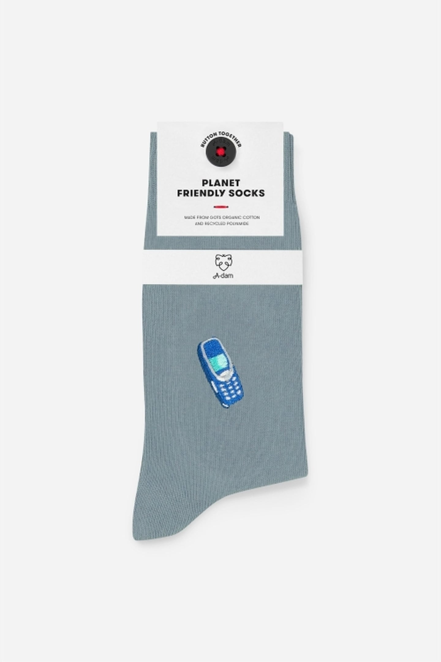 A-DAM 3-PACK CASUAL SOCKS BLUE MOBILE AKPAMUK LEAD 3