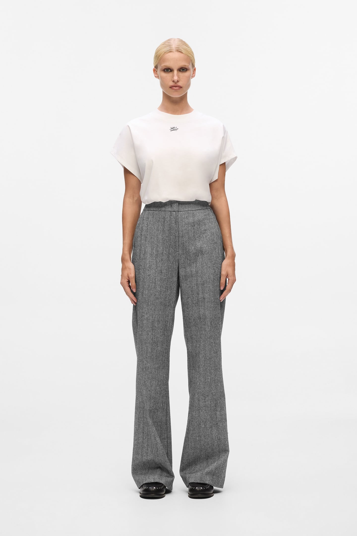 TWEED PANTS GREY/BLACK 1