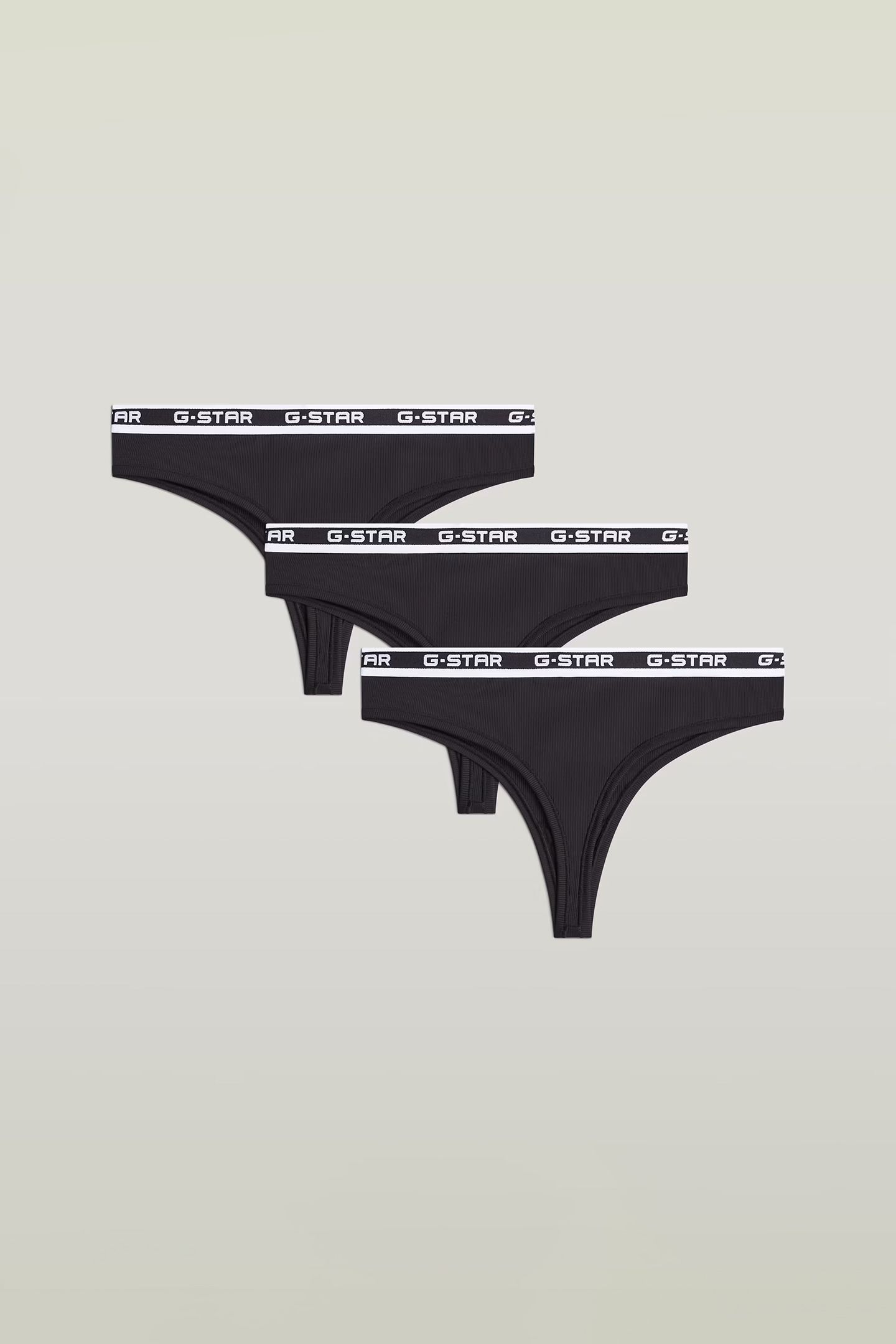 UNDERWEAR RHODONITE 3 PACK BRAZILIAN BRIEFS BLACK 1