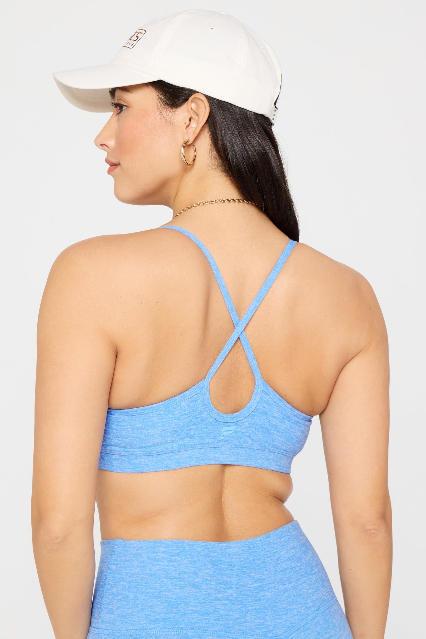 HEATHERFLEX STRAPPY BRA BALI BLUE HEATHER 3