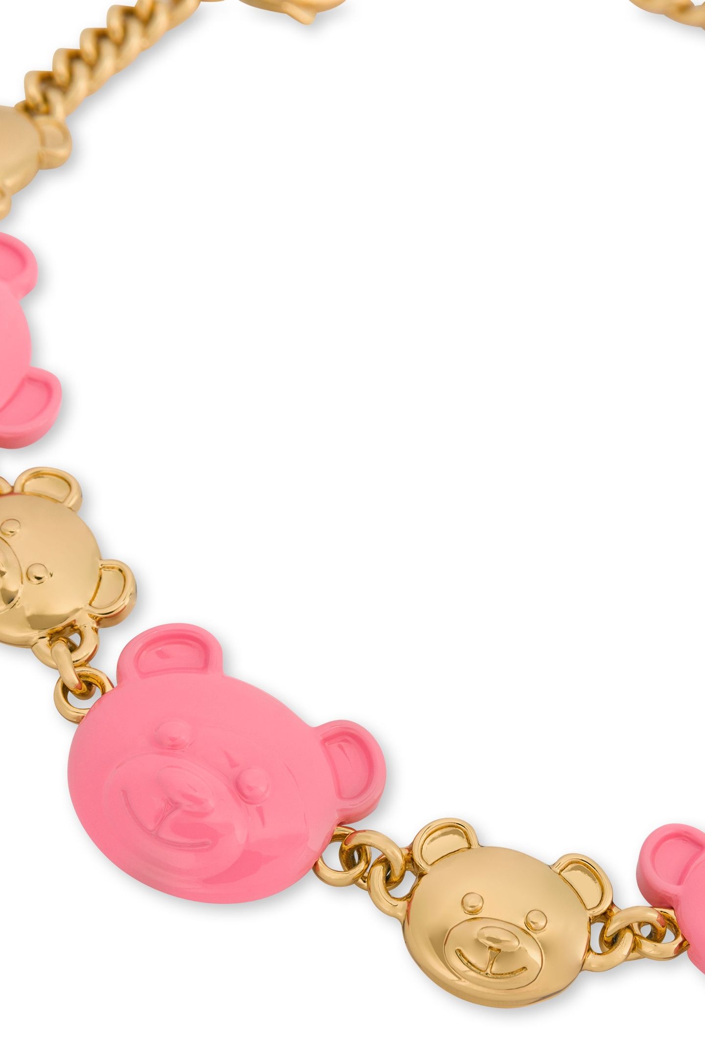 MOSCHINO TEDDY BEAR CHOKER NECKLACE GOLD 3