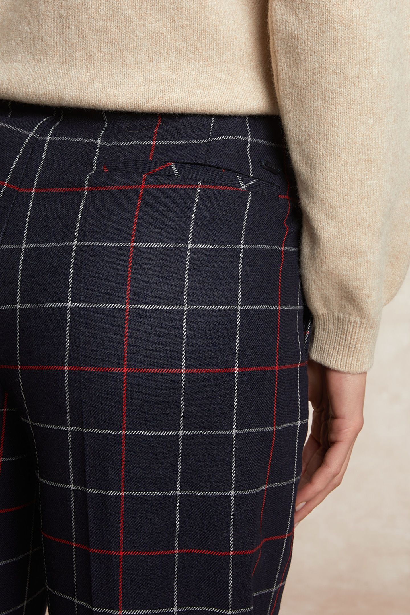 CLASSIC CHECKED 7/8 PANTS BLUE/RED MULTI 4