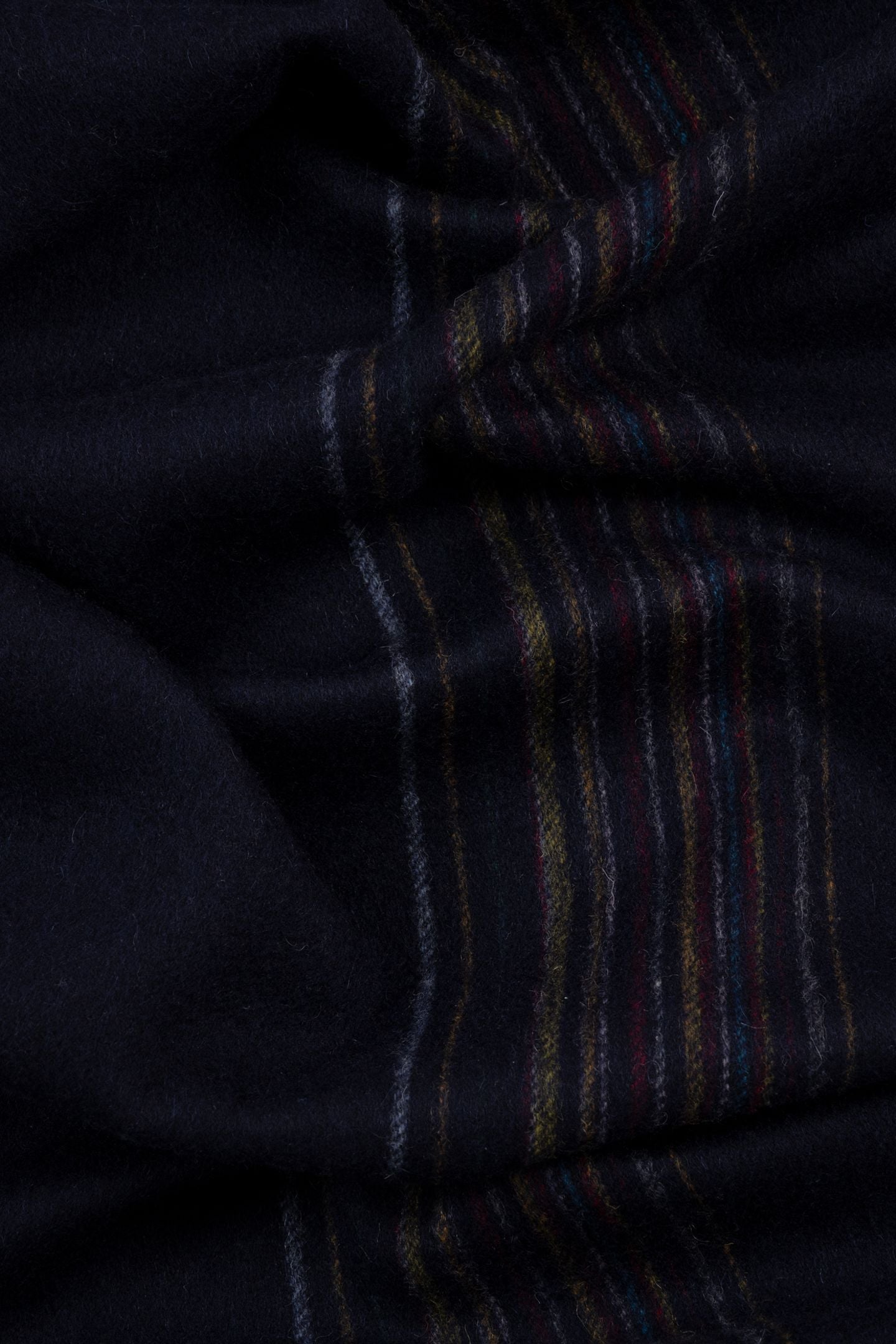 MEN SCARF OFFSET SIGNATR NAVY 7