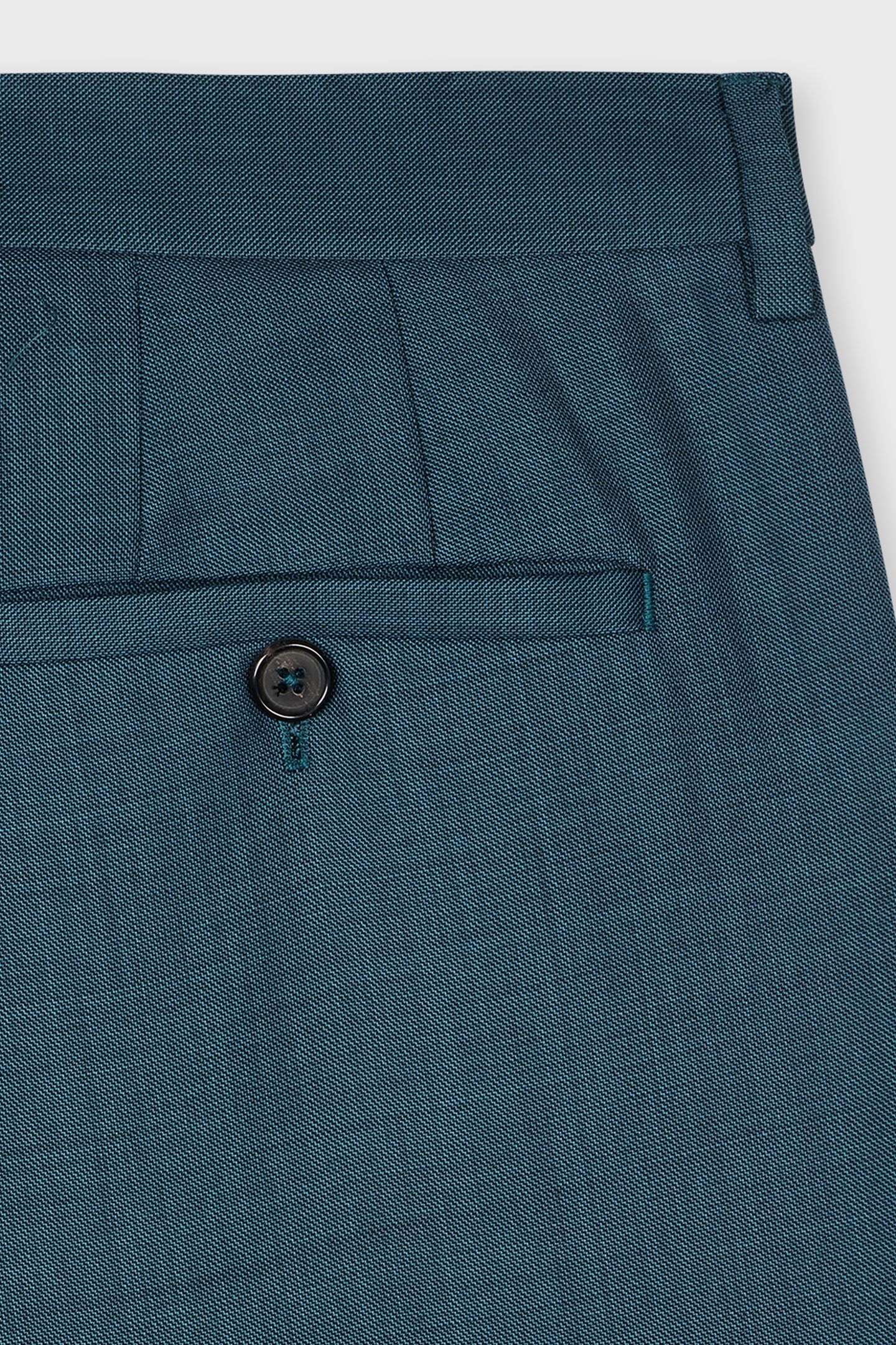 MENS TAILORED FIT 2 BUTTON SUIT PETROL BLUE 3