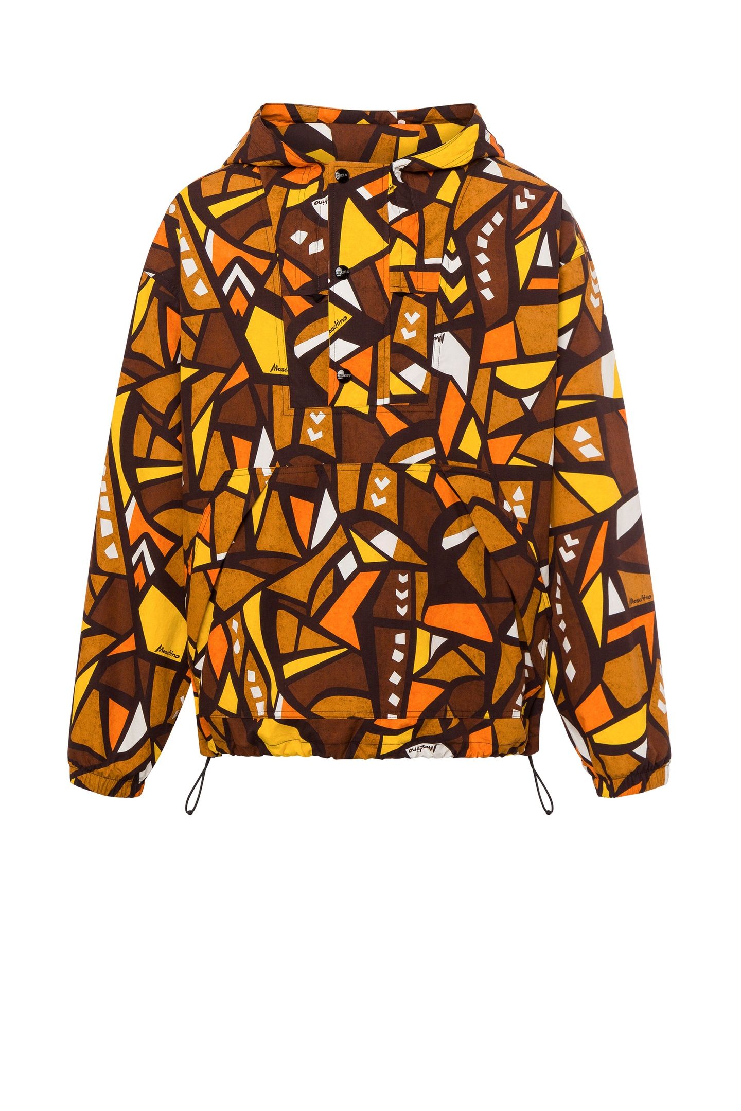 ANORAK IN NYLON WOOD PRINT BROWN 3