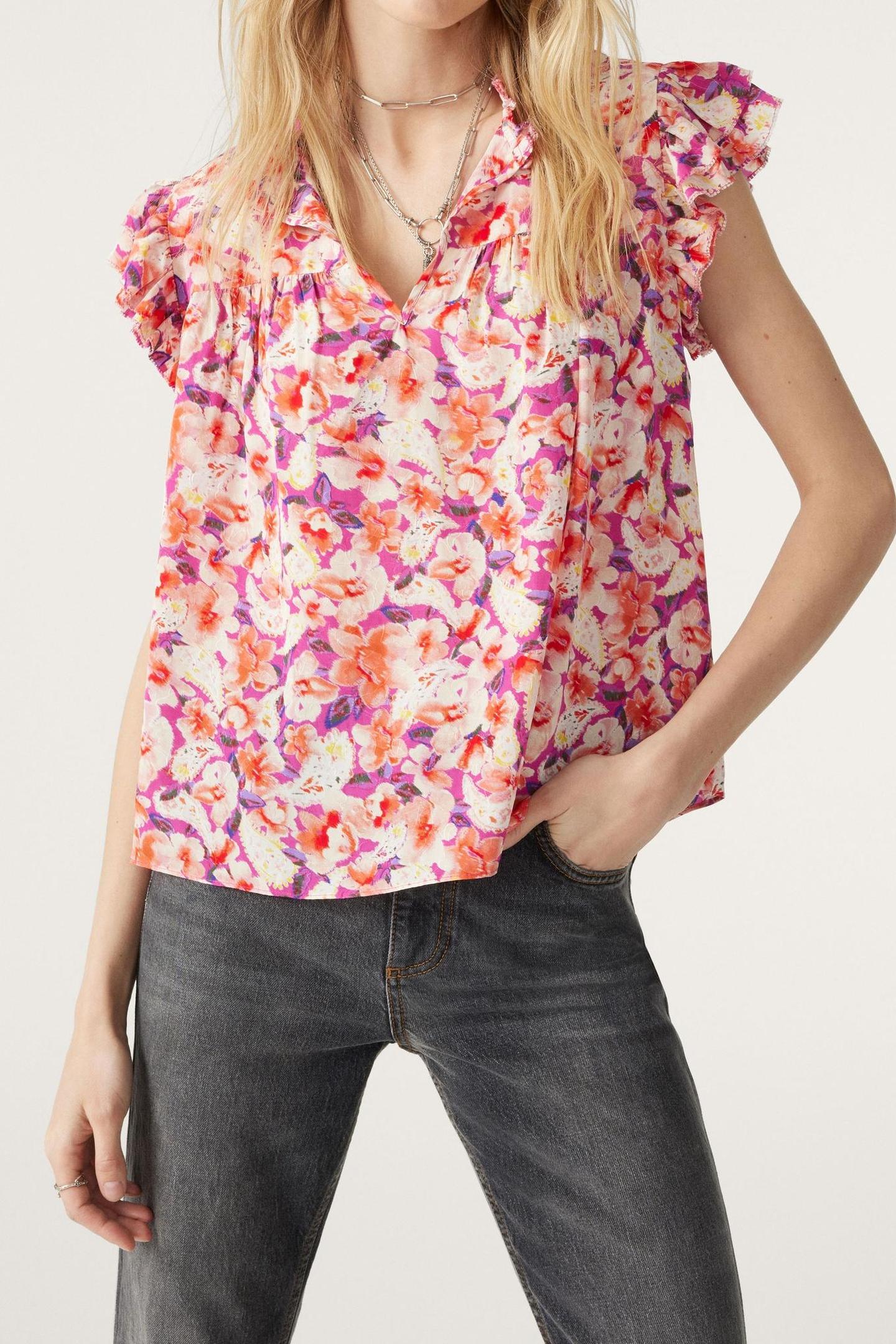 SLEEVELESS TOP FUSHIA 6