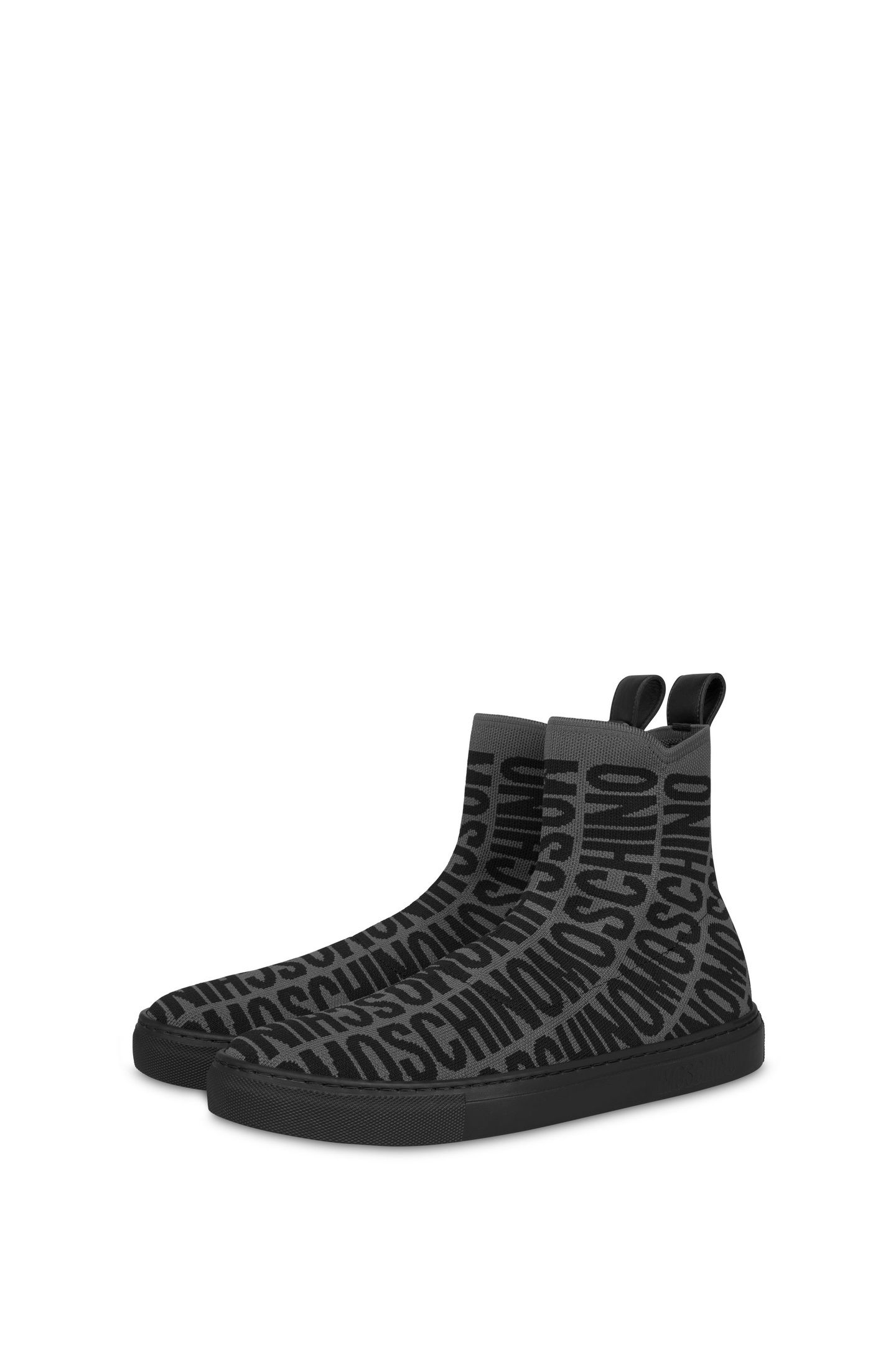 SOCK SNEAKERS ALLOVER LOGO BLACK 2