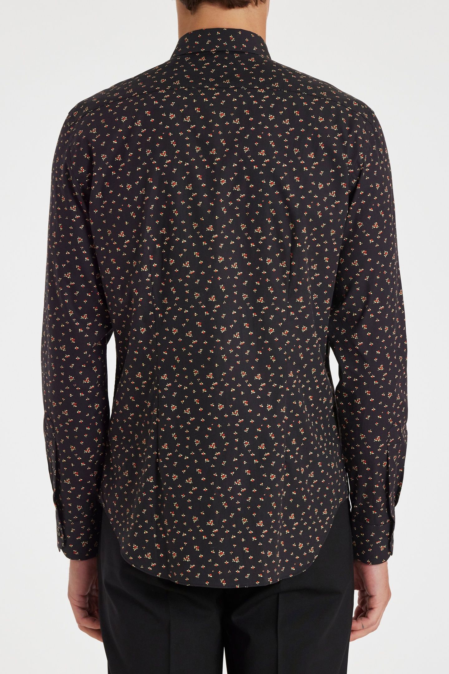 MENS S/C SLIM FIT SHIRT BLACK 2
