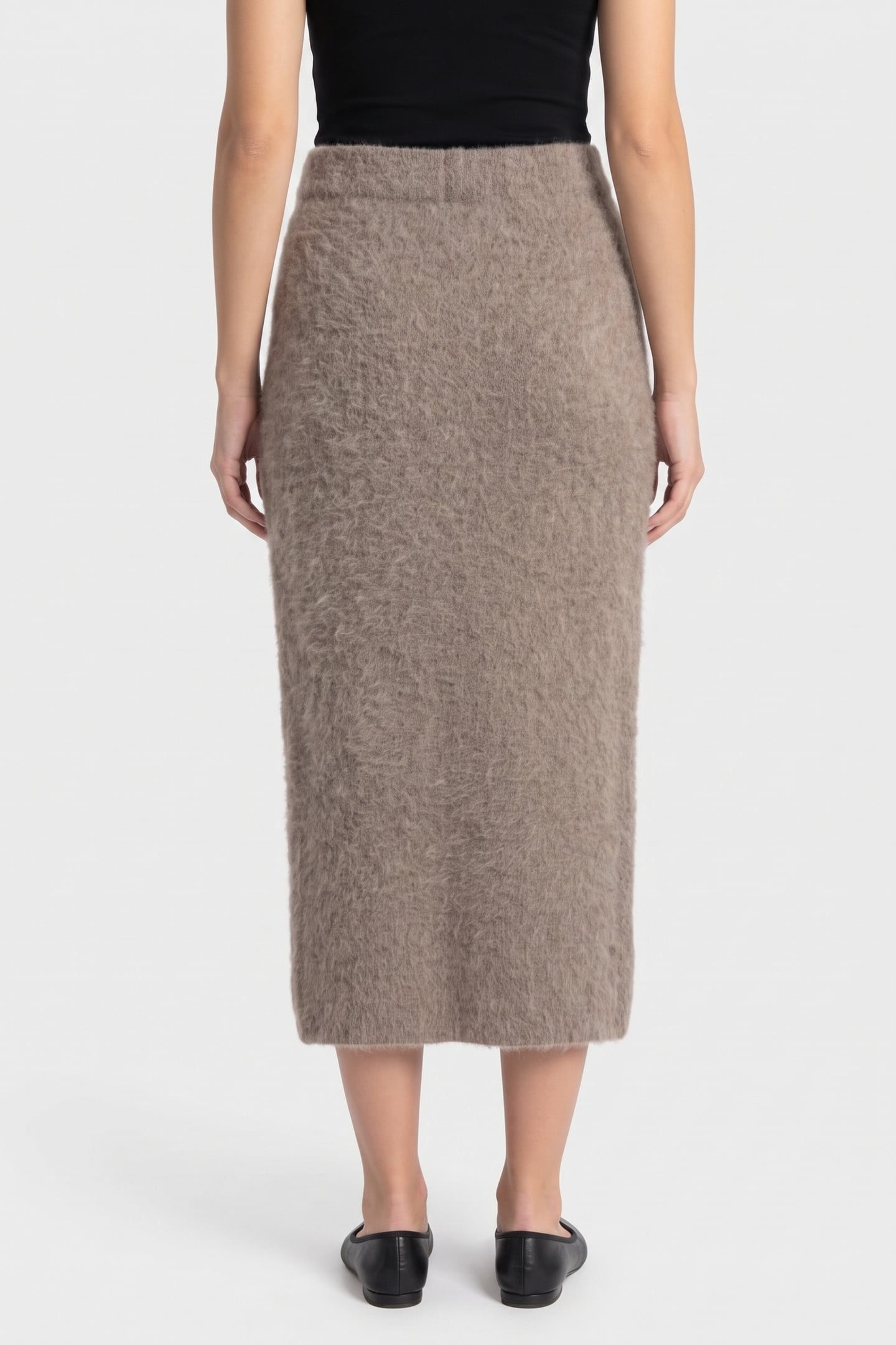 AGNES PENCIL SKIRT S SILK TAUPE MULTI 2