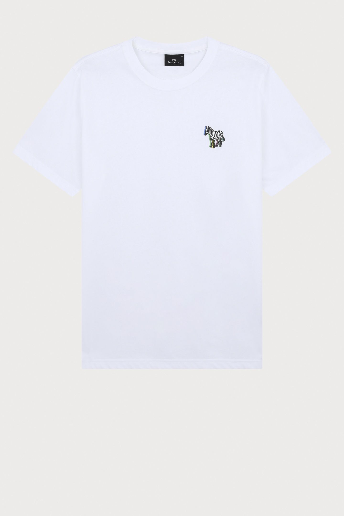 MENS REG FIT SS T SHIRT ZEBRA PUFF WHITE 6