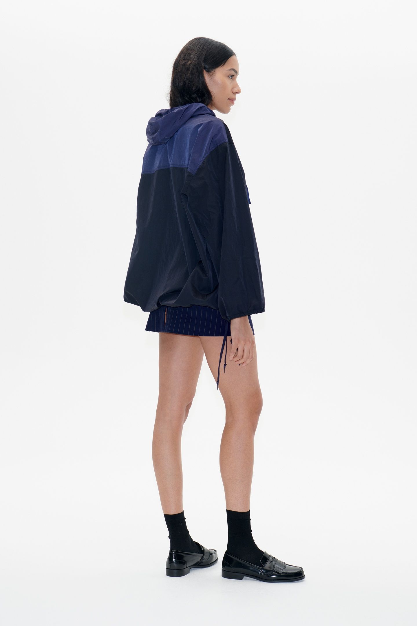 BIBBI JACKET BLACK BLUE NYLON 2
