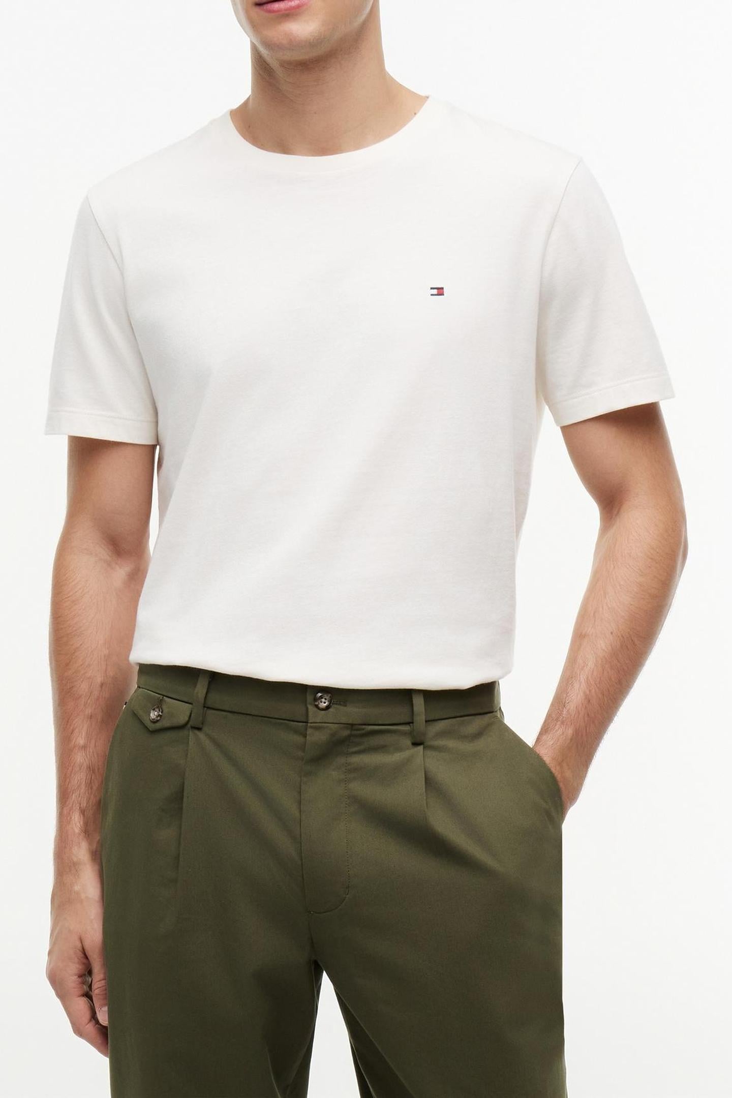 FLAG EMBROIDERY T-SHIRT IVORY PETAL 2