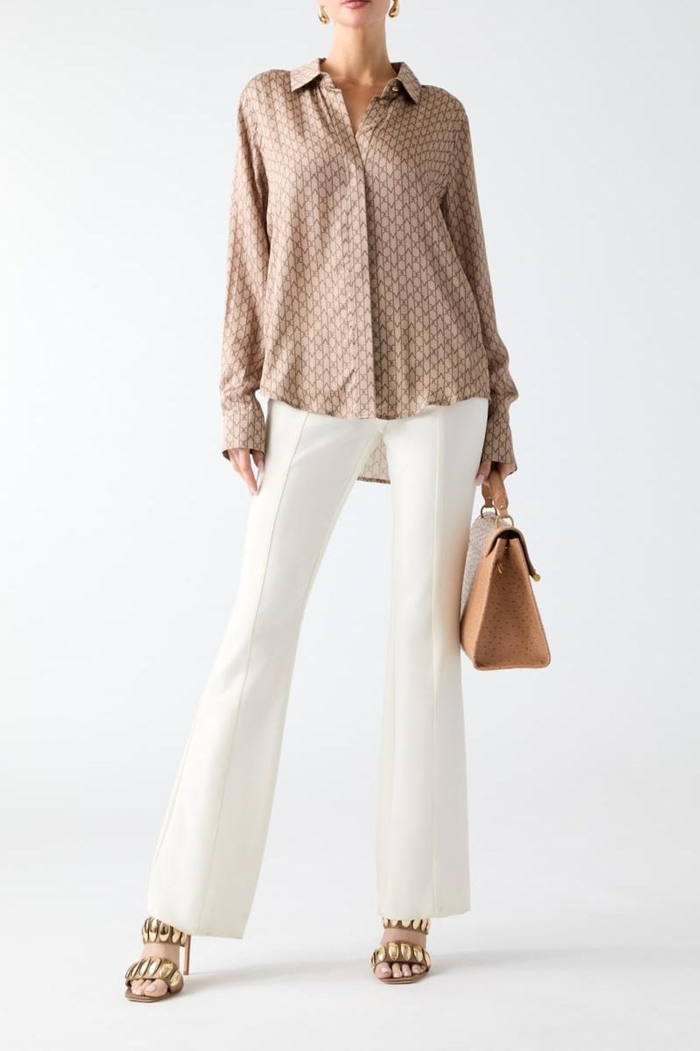 NEW MELISSA SHIRT MONOGRAM COMBO VELVE 4