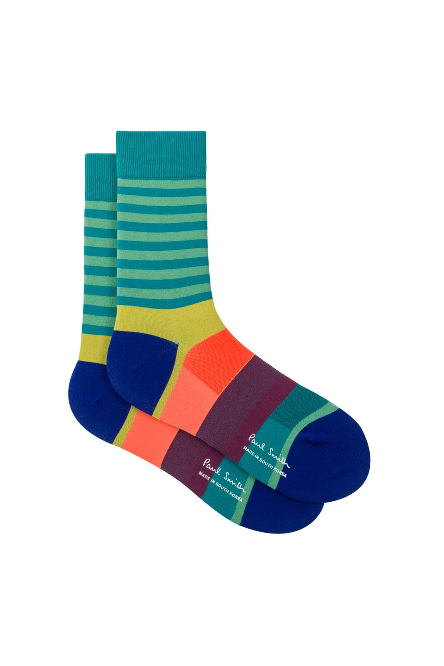 MEN CYCLE SOCK CALF STRIPE ARTIST_STRIPE 3