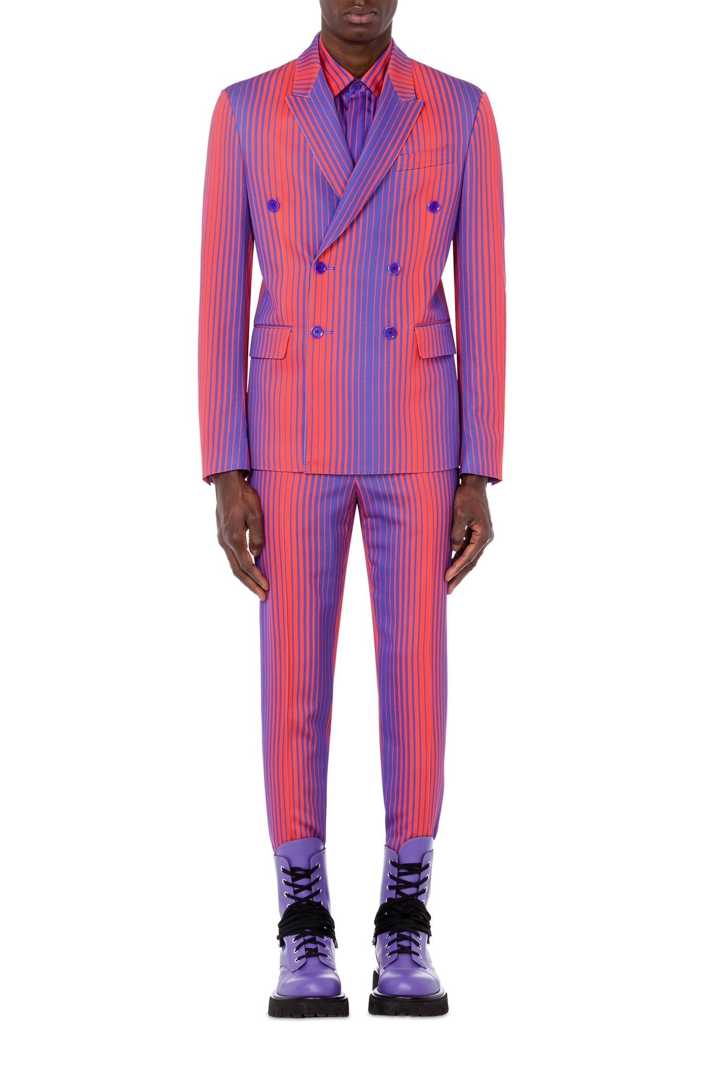 DEGRADÉ STRIPES SATIN JACKET BLUE 1