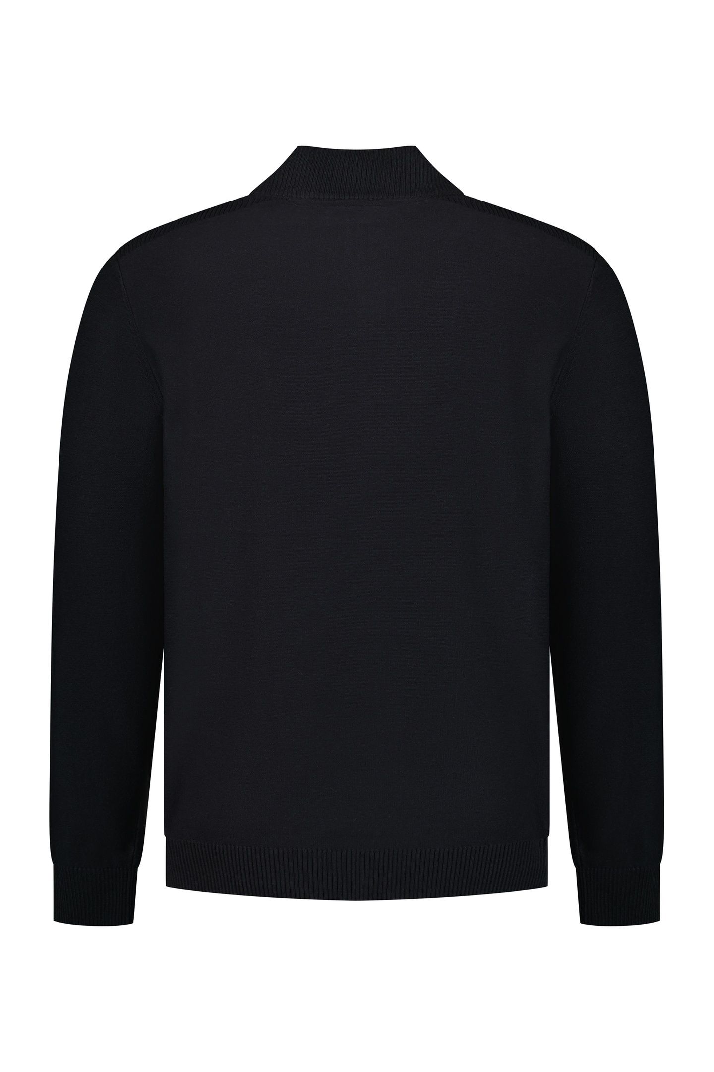 PULLOVER HALF ZIP SHOULDER DETAIL BLACK 3