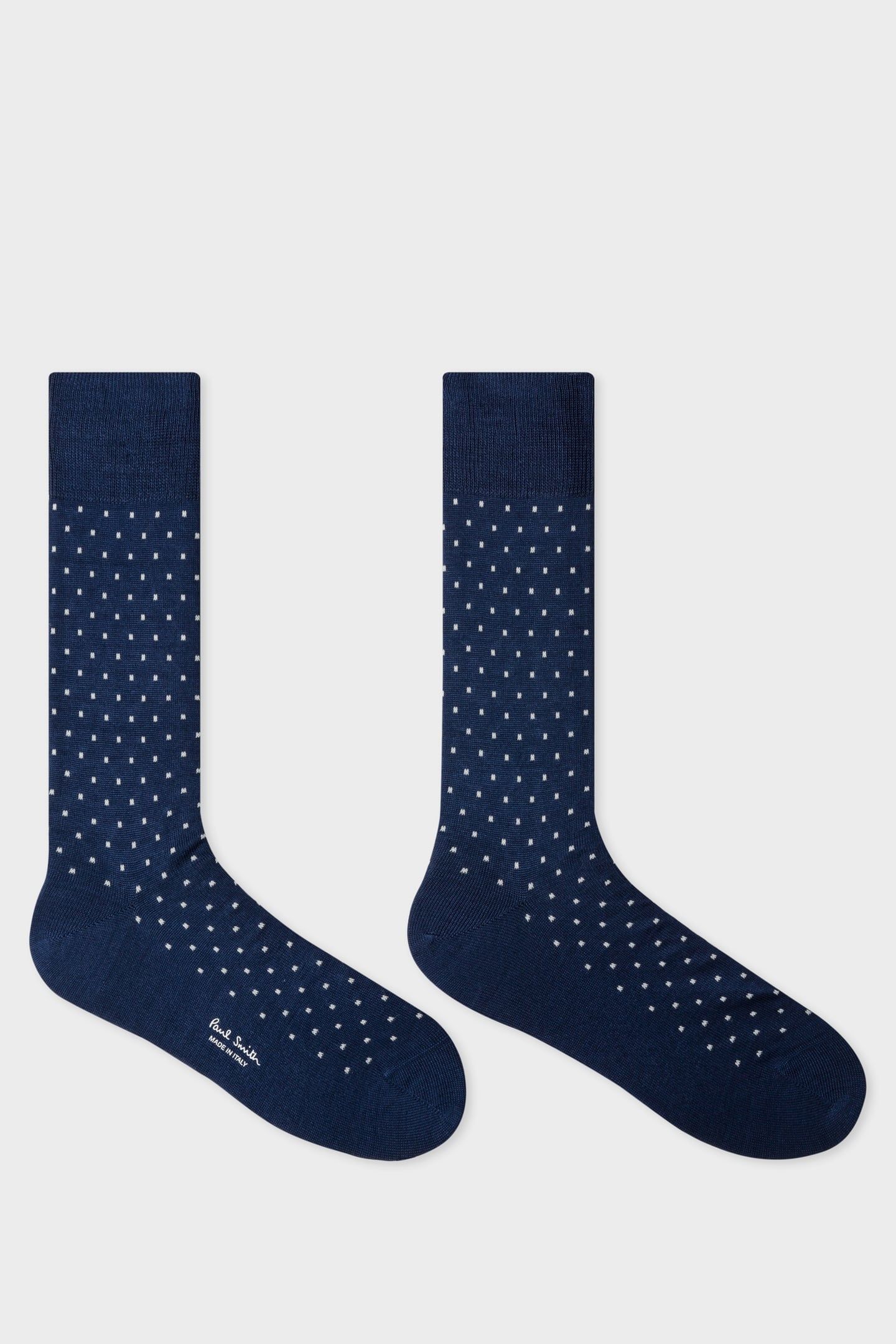 MEN SOCK PIN DOT NAVY 3
