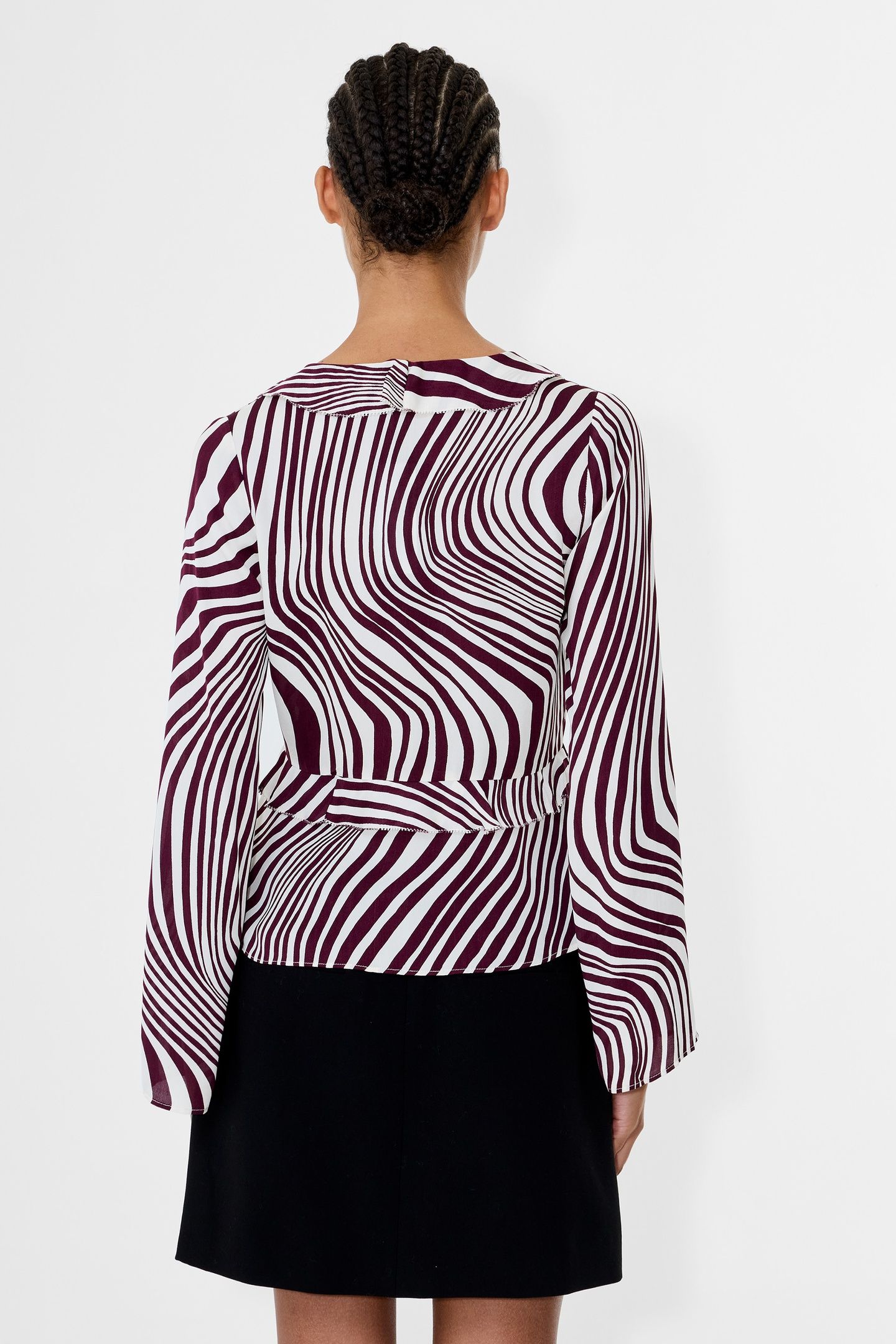 ZIGGY LARA VISCOSE TOP BORDEAUX RED/PORCELA BORDEAUX RED/POR 4
