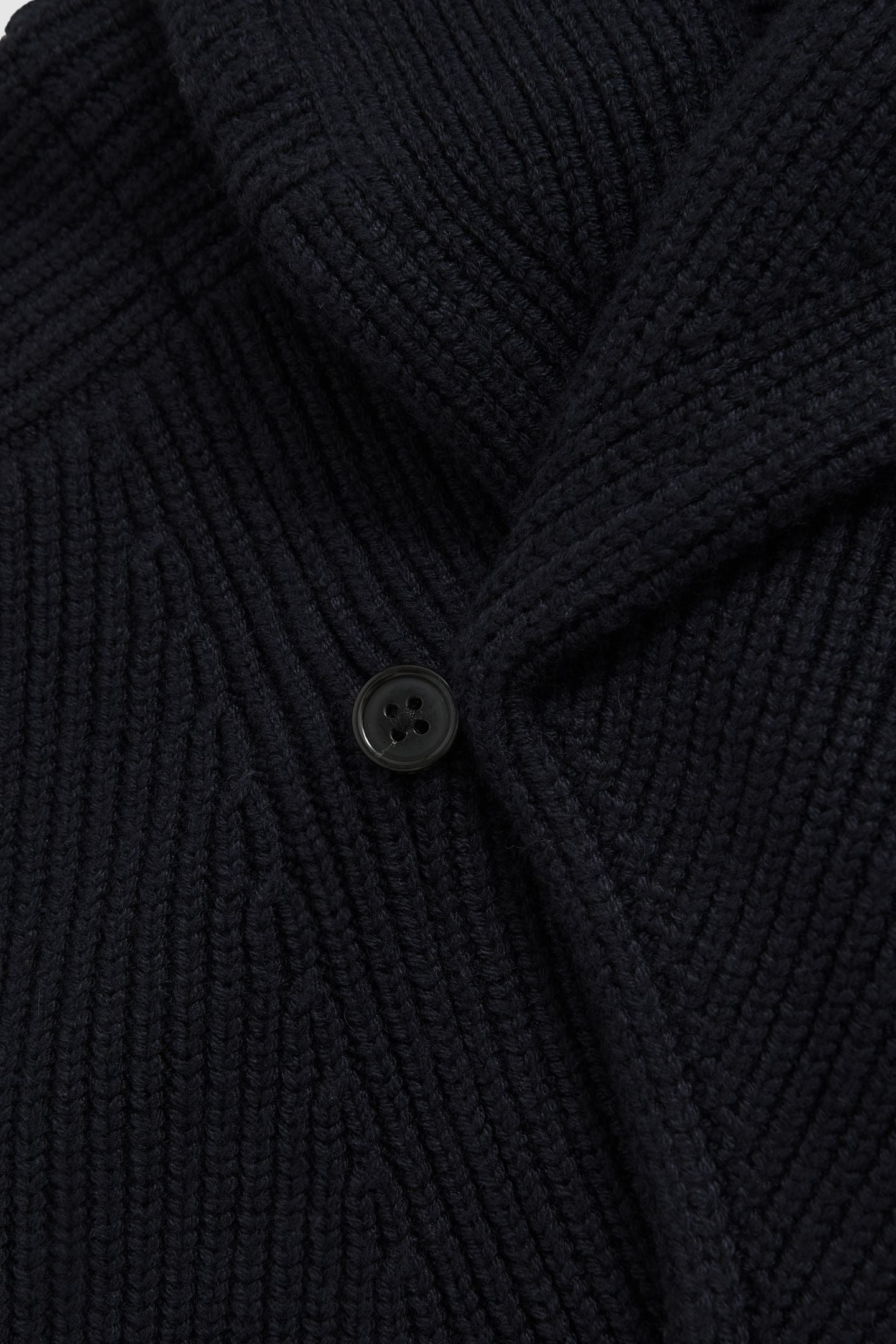 LS SHAWL COLLAR RIBBED CARDIGAN NAVY 6