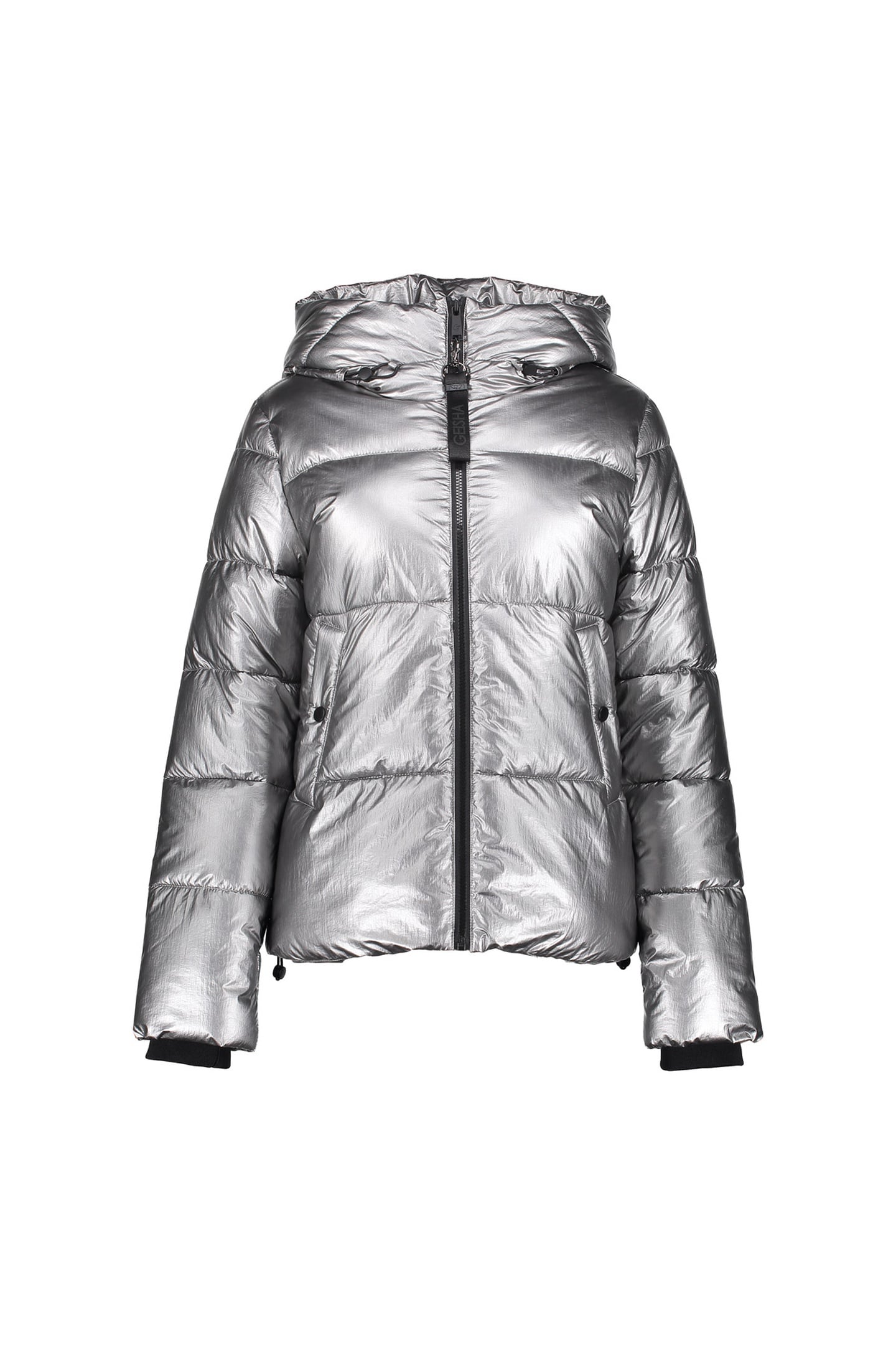 JACKET METALLIC SHORT GUN METAL 1