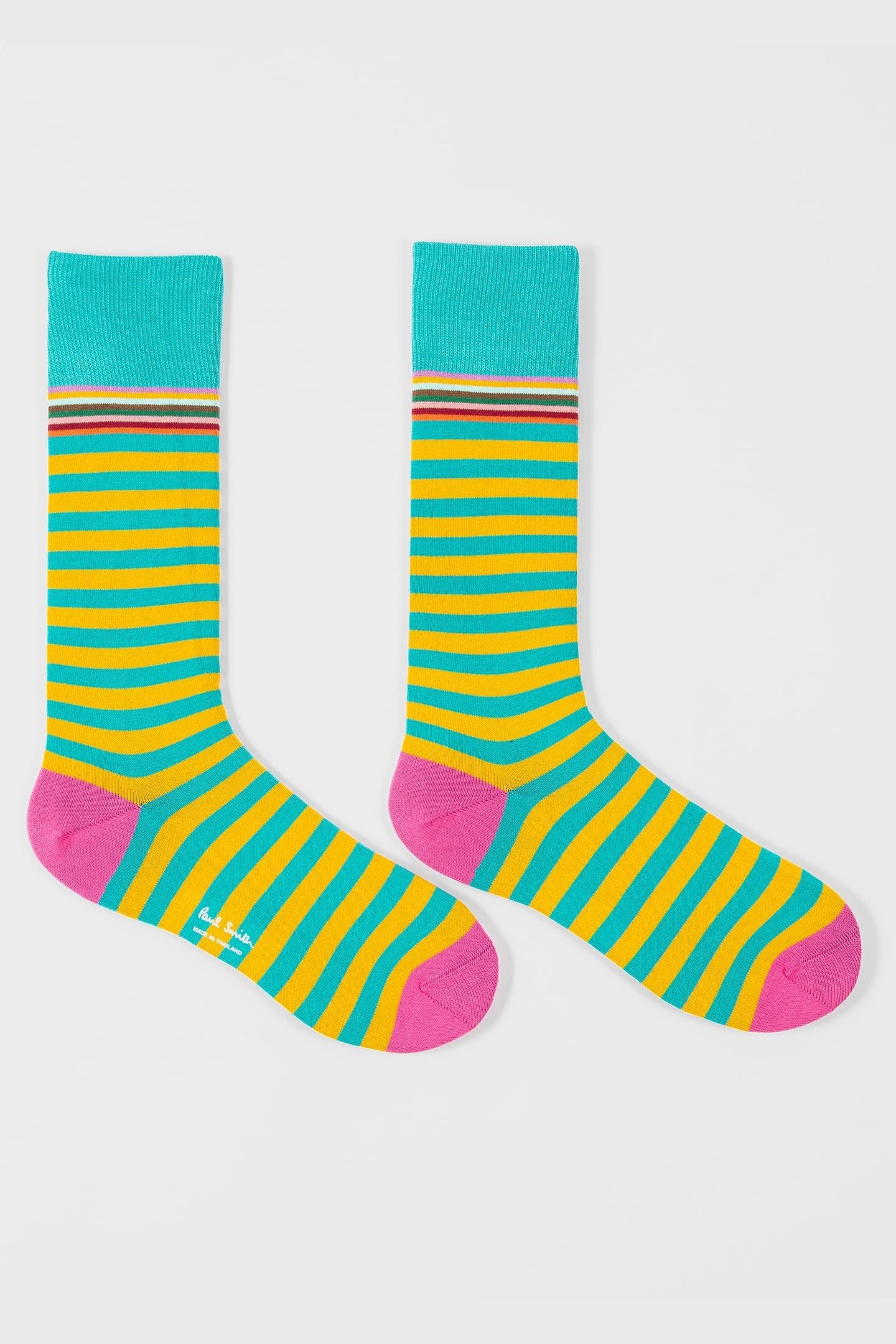 MEN SOCK TWO STRIPE EMERALD GREEN 2