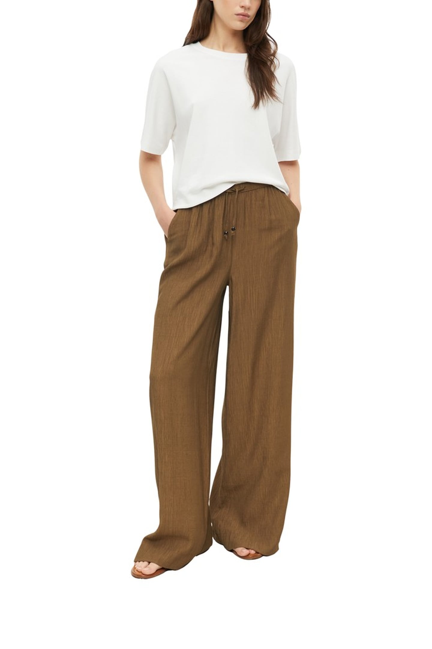 S.OLIVER PANTS BROWN 2