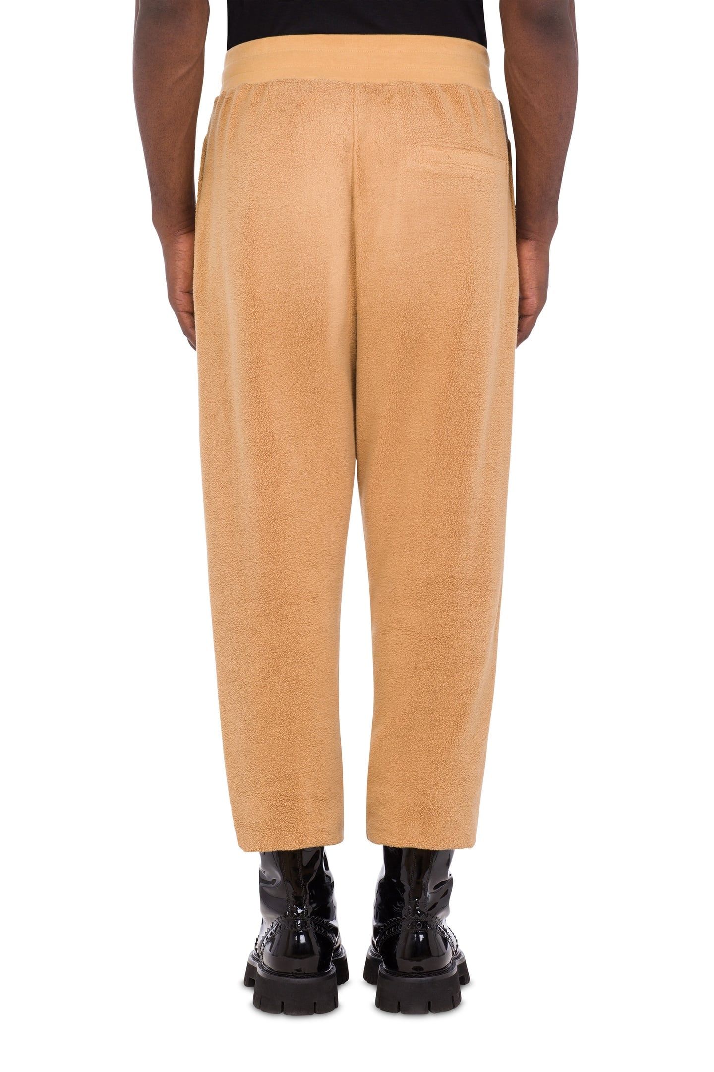 MOSCHINO TEDDY BEAR FLEECE JOGGERS BEIGE 2