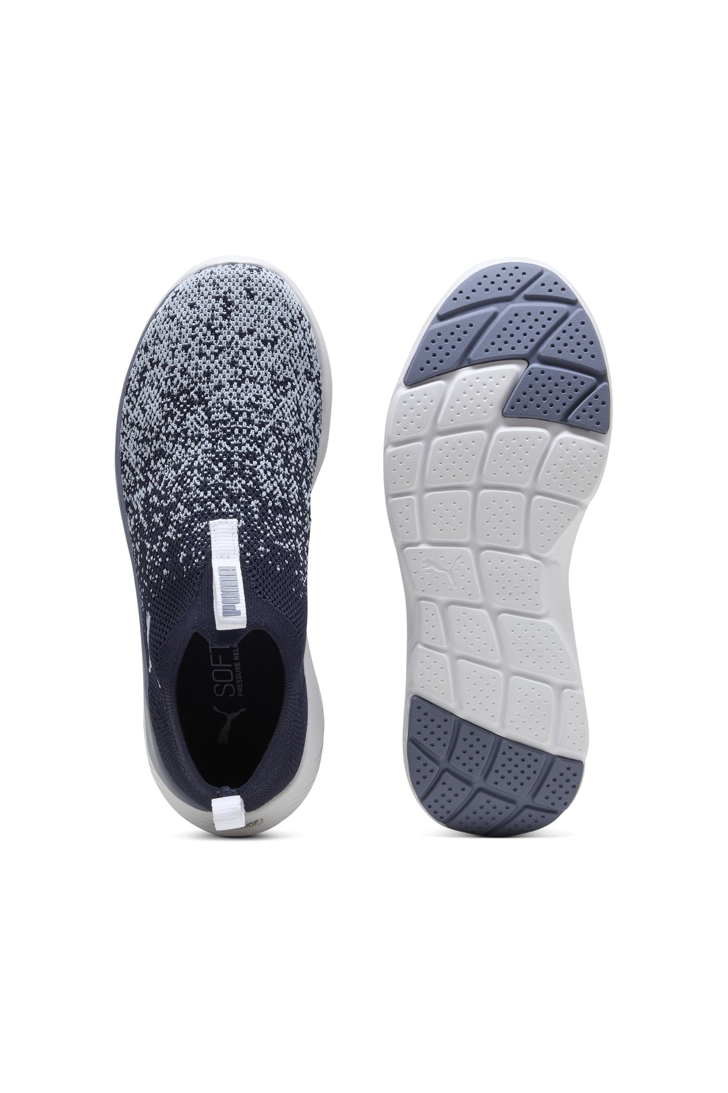 SOFTRIDE REMI SLIP-ON KNIT NAVY-SNOW MOUNTAIN BLUE-GRAY SKY 4