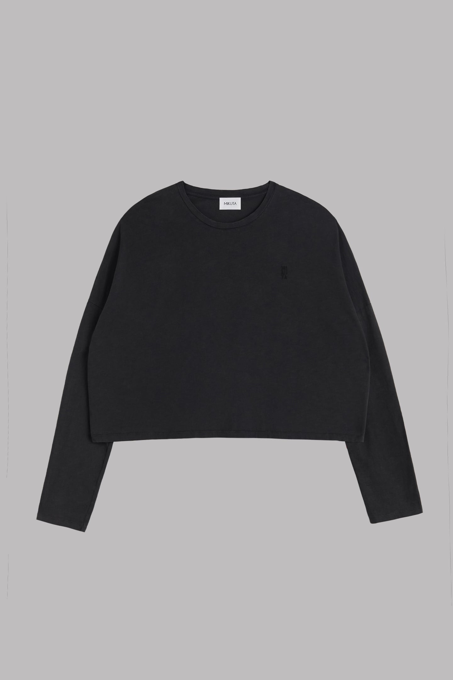 THE DARK PEACHY LOOSE COTTON LONGSLEEVE BLACK 3