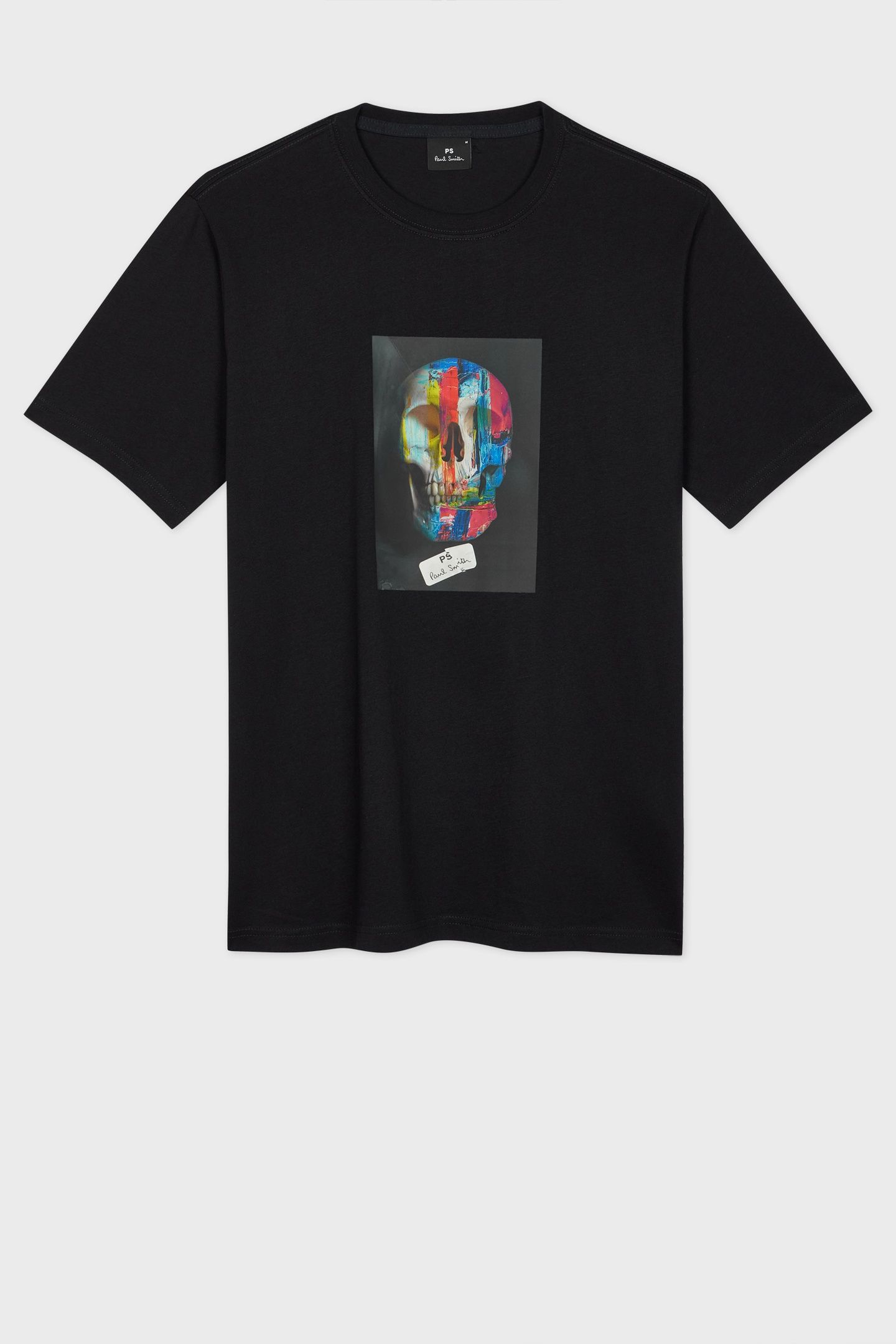 MENS REG FIT T SHIRT SKULL BLACK 1