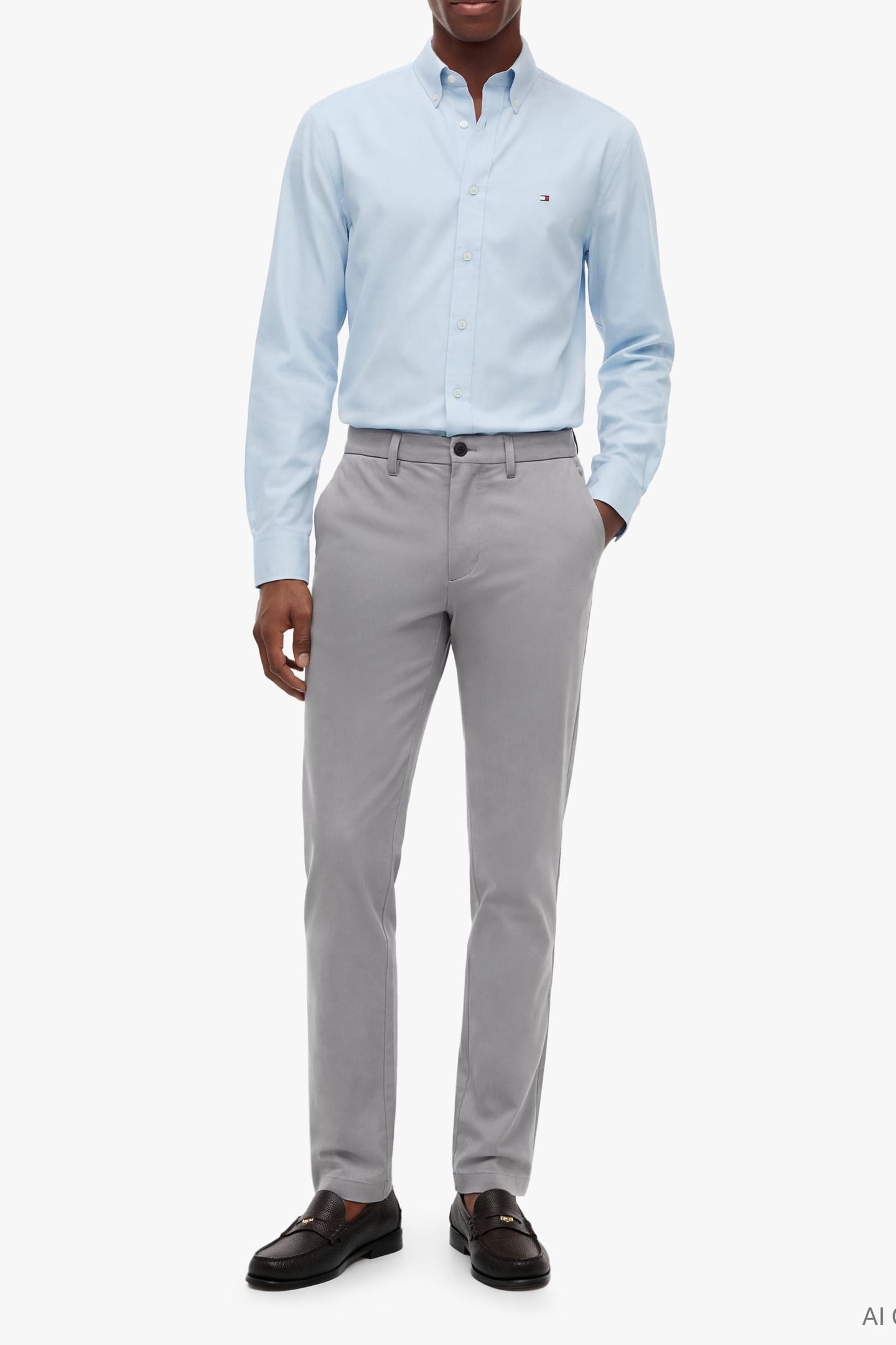DENTON KNIT TECH CHINO GREY ASPHALT 1