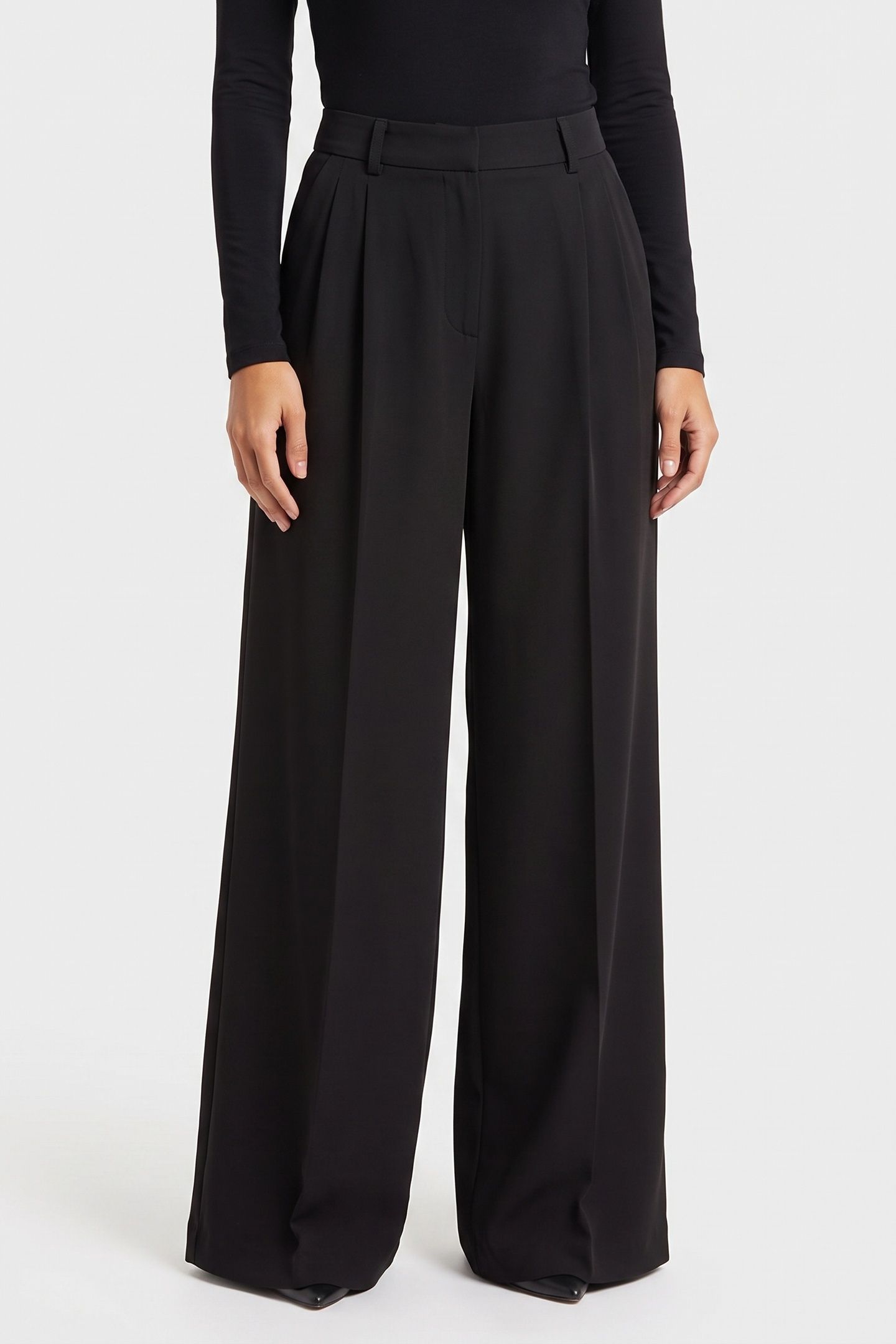 NINA TAILORED WIDE L JET BLACK A996 1