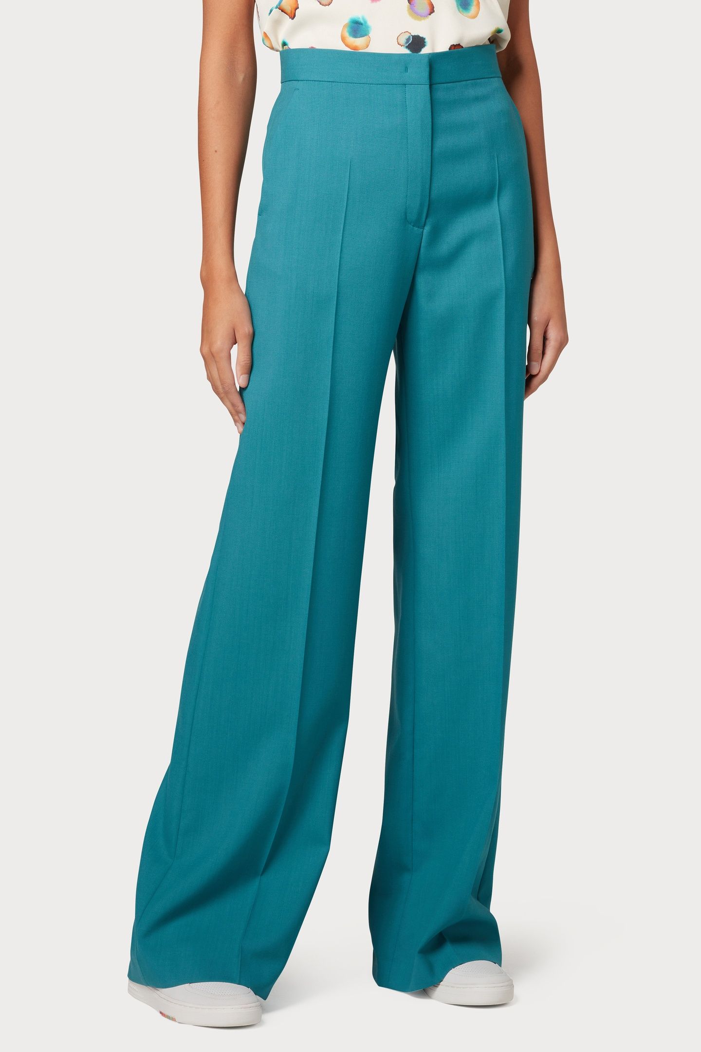 WOMENS TROUSERS PETROL GREEN 1