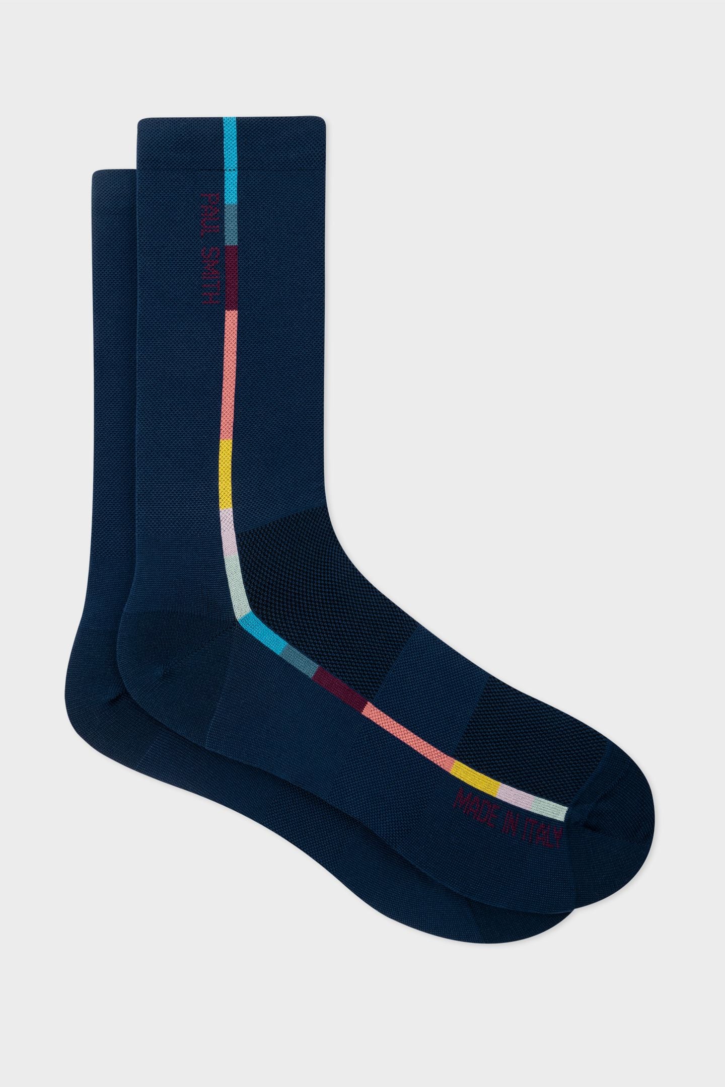 MEN SOCK CYCLE ART STRP VERY DARK NAVY 1