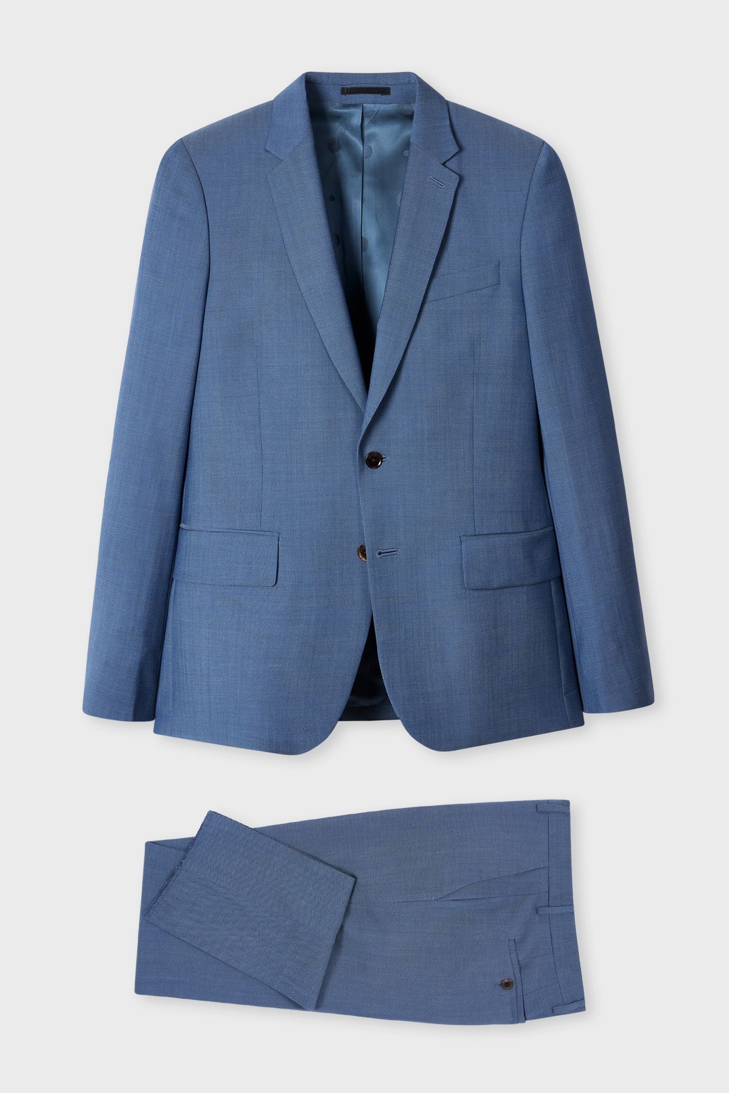MENS TAILORED FIT 2 BUTTON SUIT BLUE 1