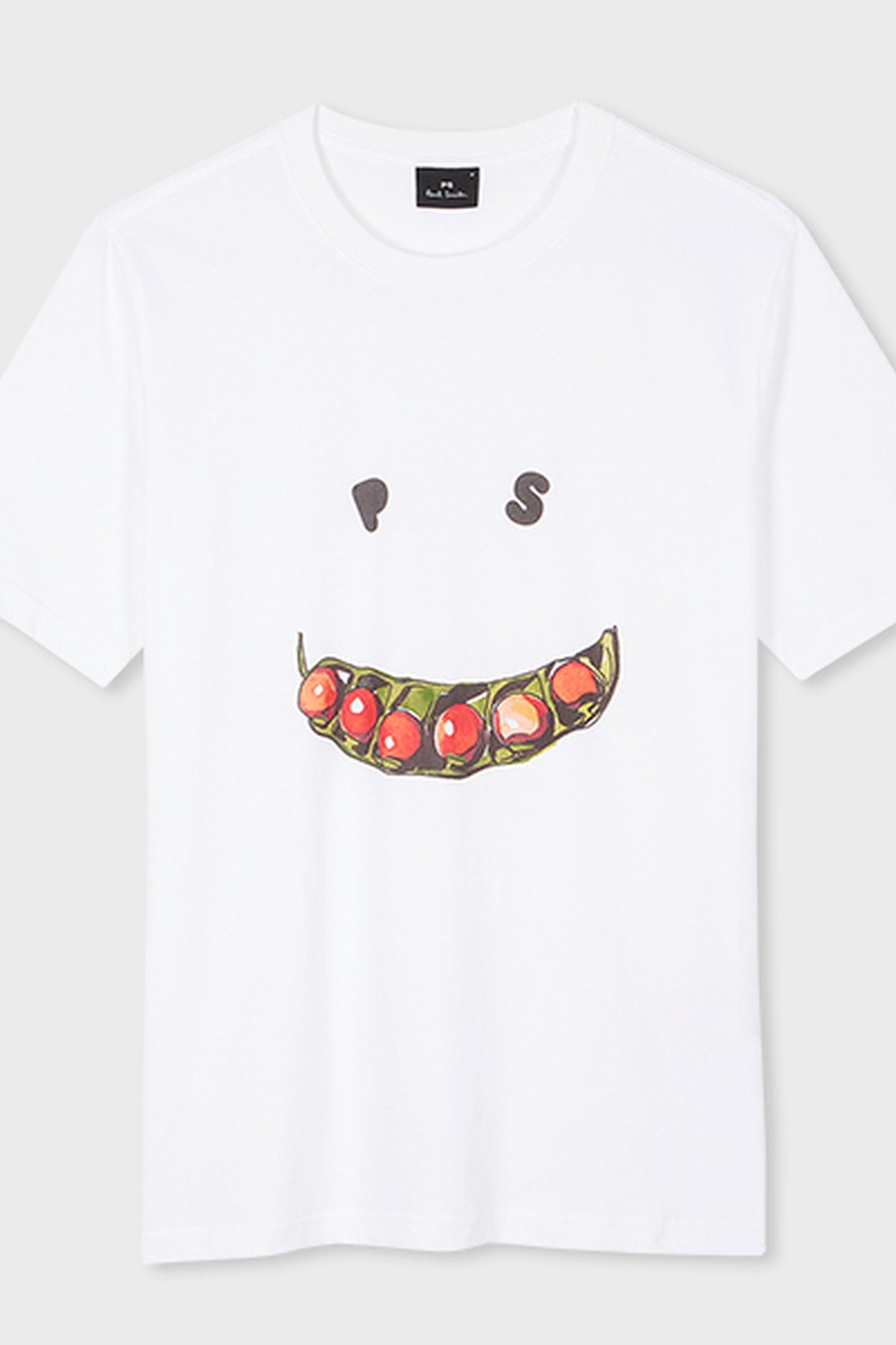 MENS REG FIT T SHIRT HAPPY PEAS WHITE 2