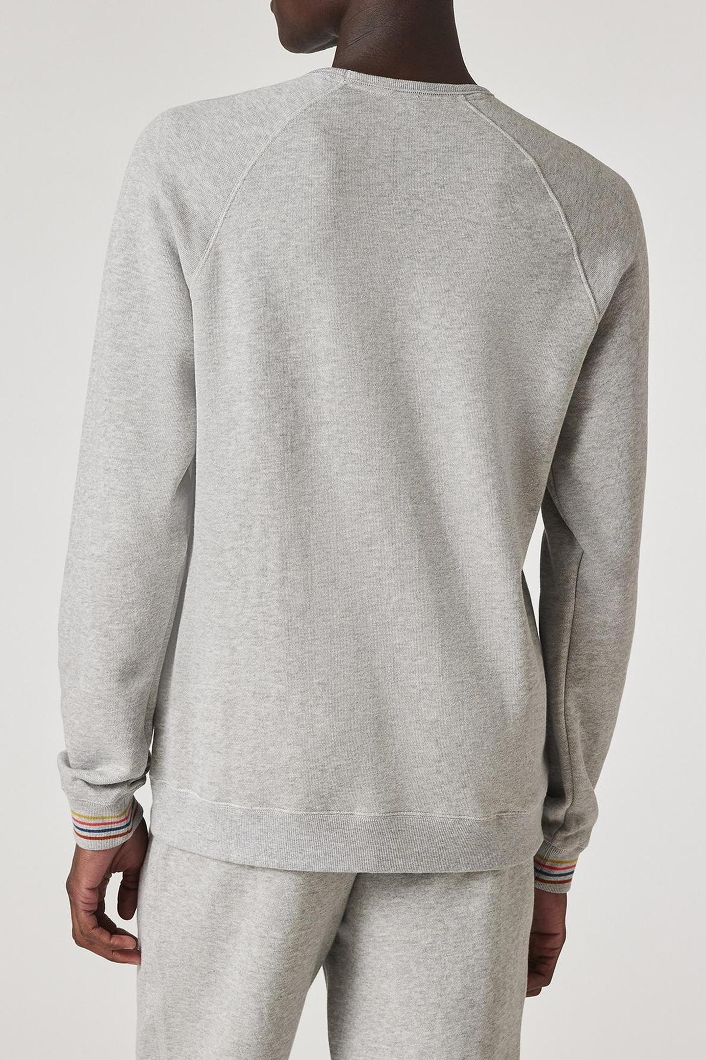 MEN TOP LS ARTIST RIB GREY 2