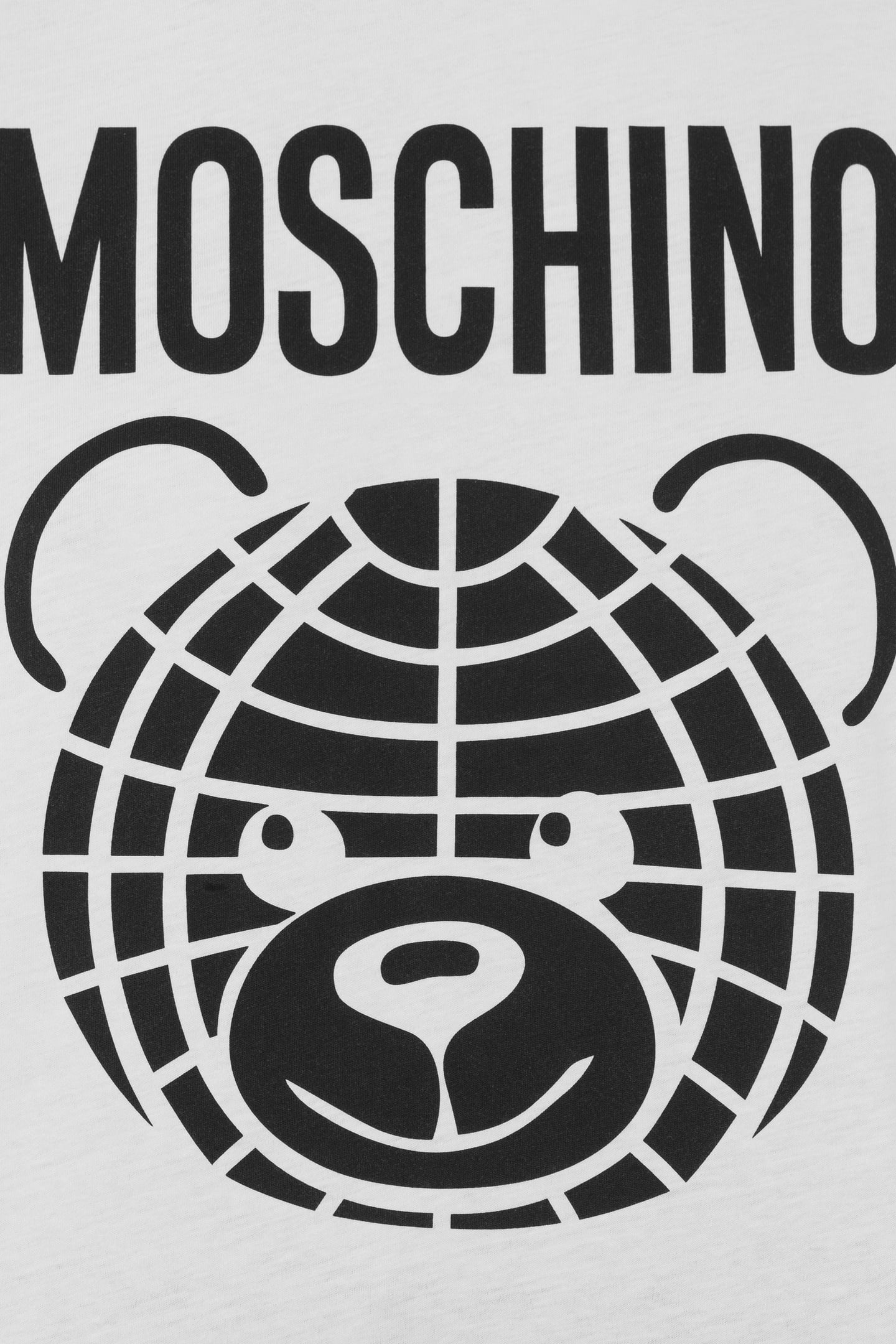 MOSCHINO TEDDY BEAR ORGANIC JERSEY T-SHIRT WHITE 4