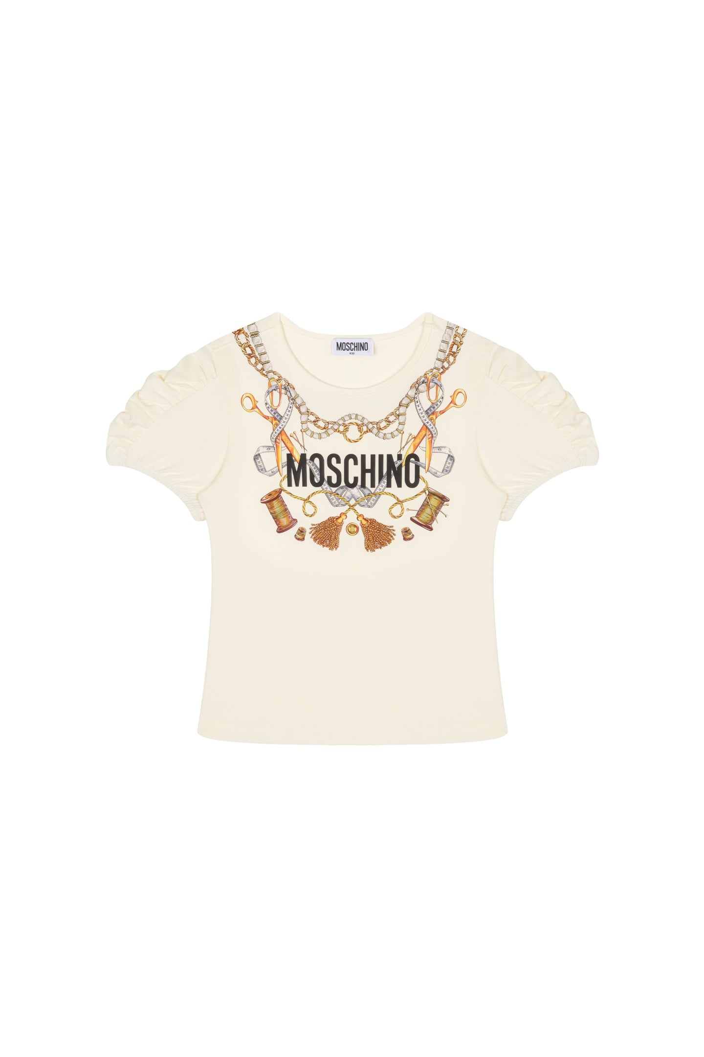 GIRL'S T-SHIRT IN JERSEY SARTORIAL LOGO WHITE 2