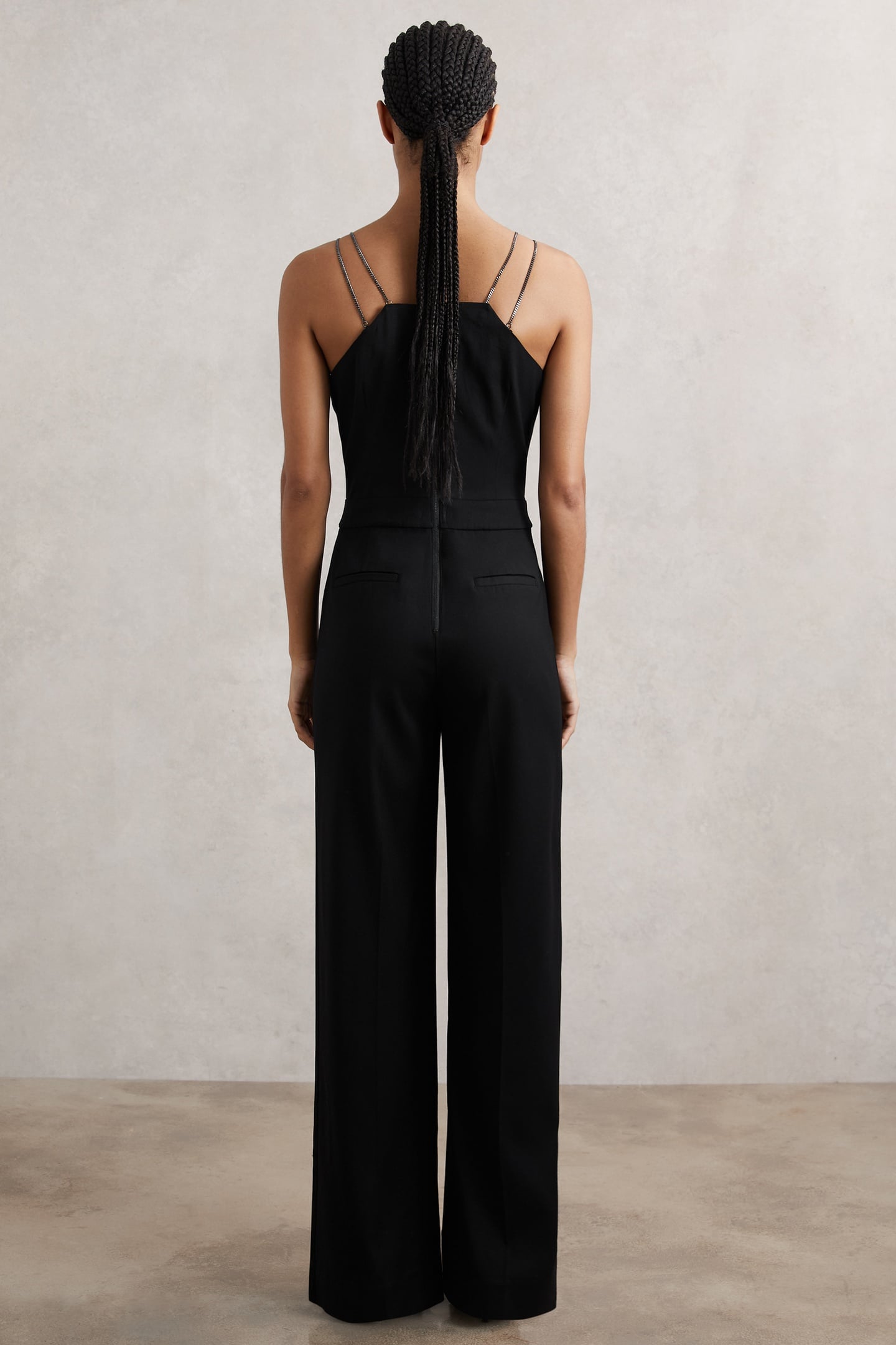 CHAIN DETAIL JUMPSUIT BLACK 3