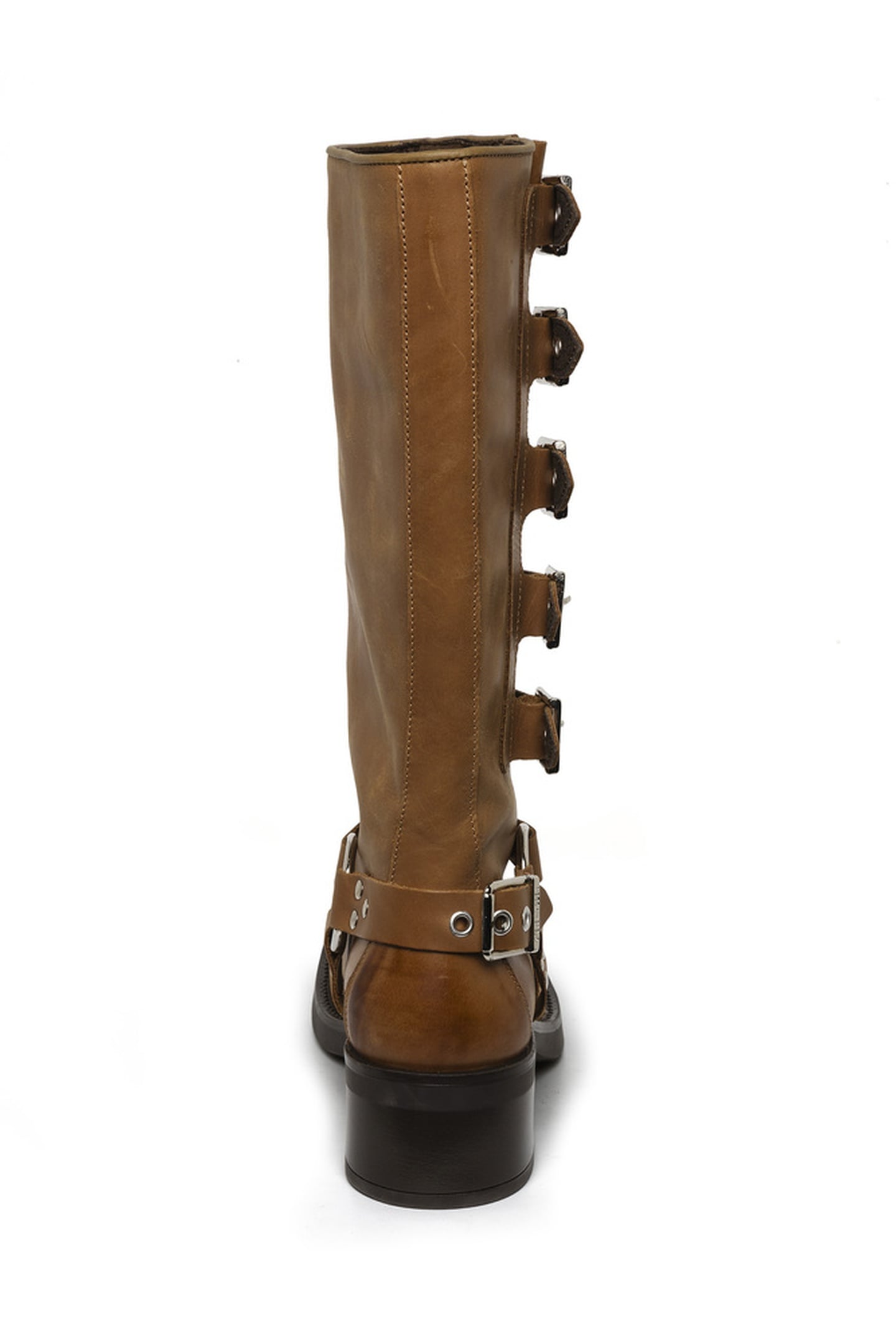 BATTLE BOOTS BLACK LEATHER 4