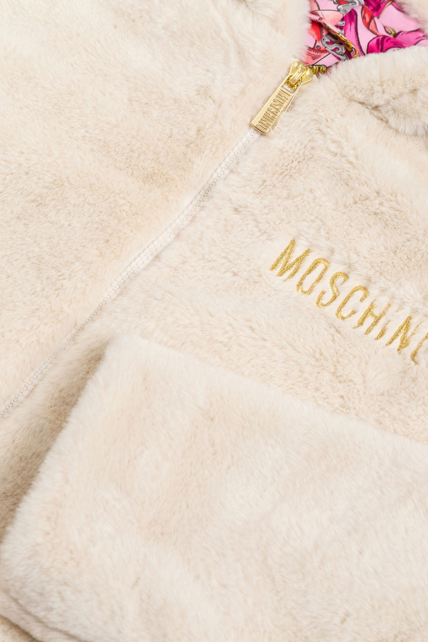 GIRL'S LOGO EMBROIDERY HOODED JACKET WHITE 3